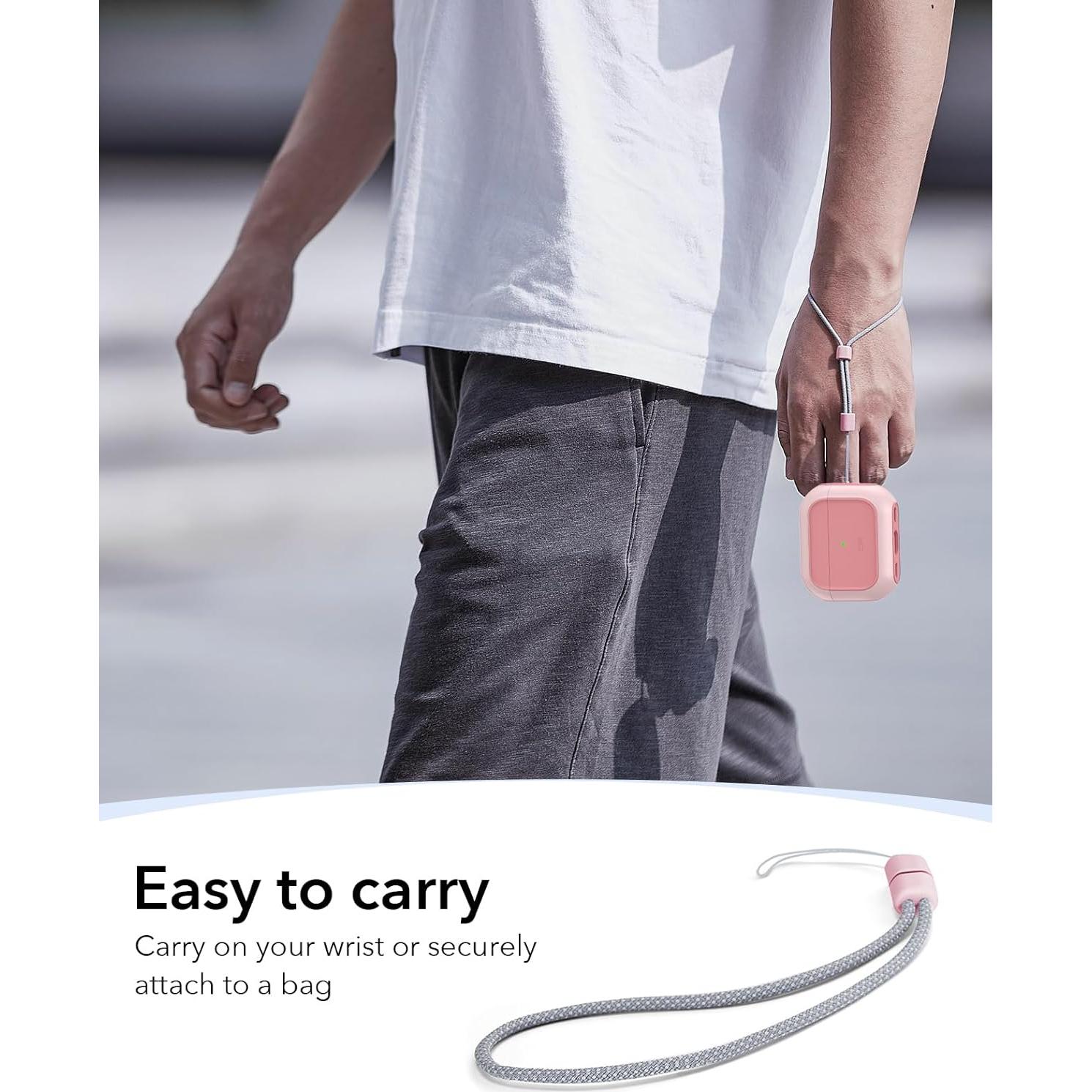 Funda de Protección ESR para AirPods Pro 2 y 1 - Rosa