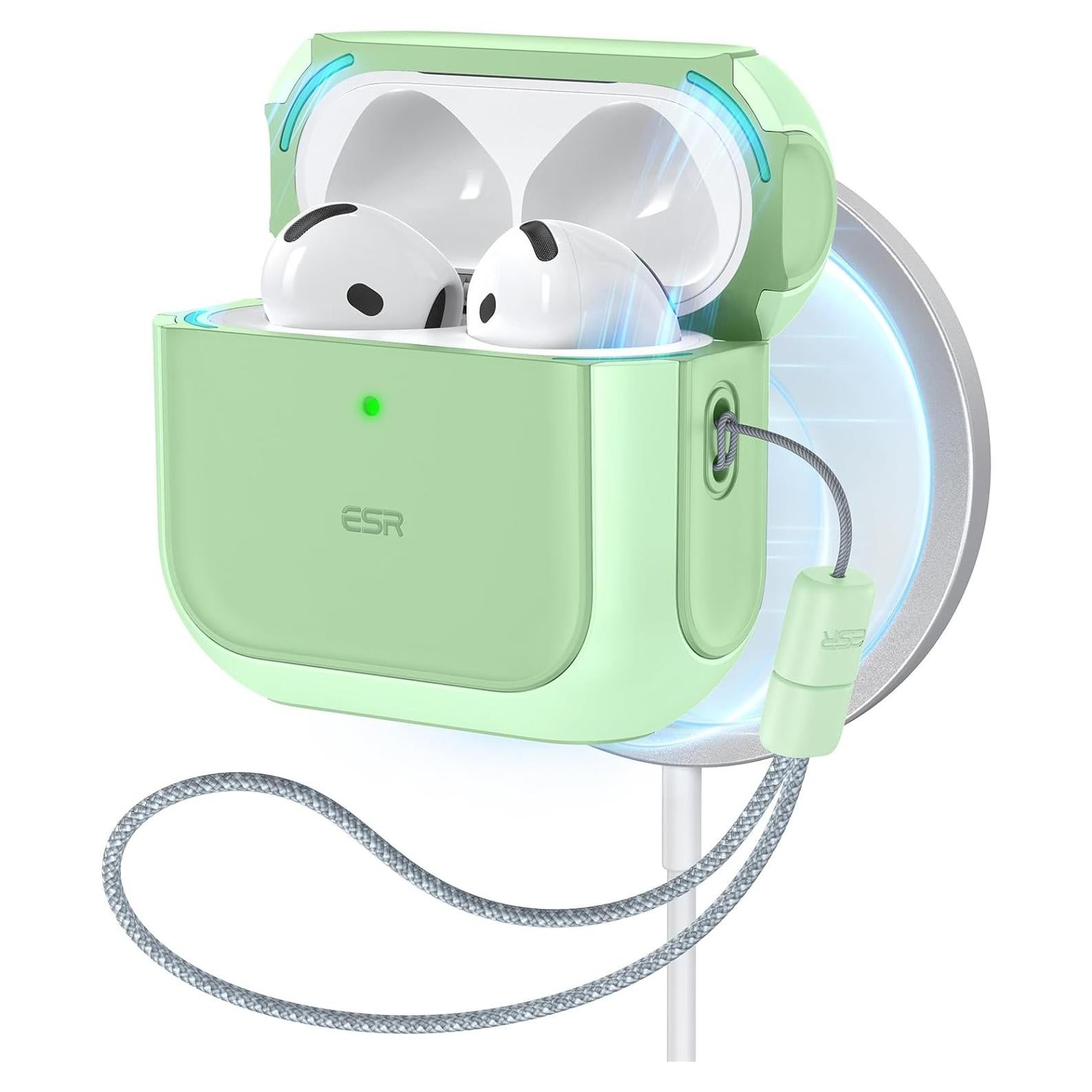 Funda ESR para AirPods 4ta Generación USB-C Verde Claro