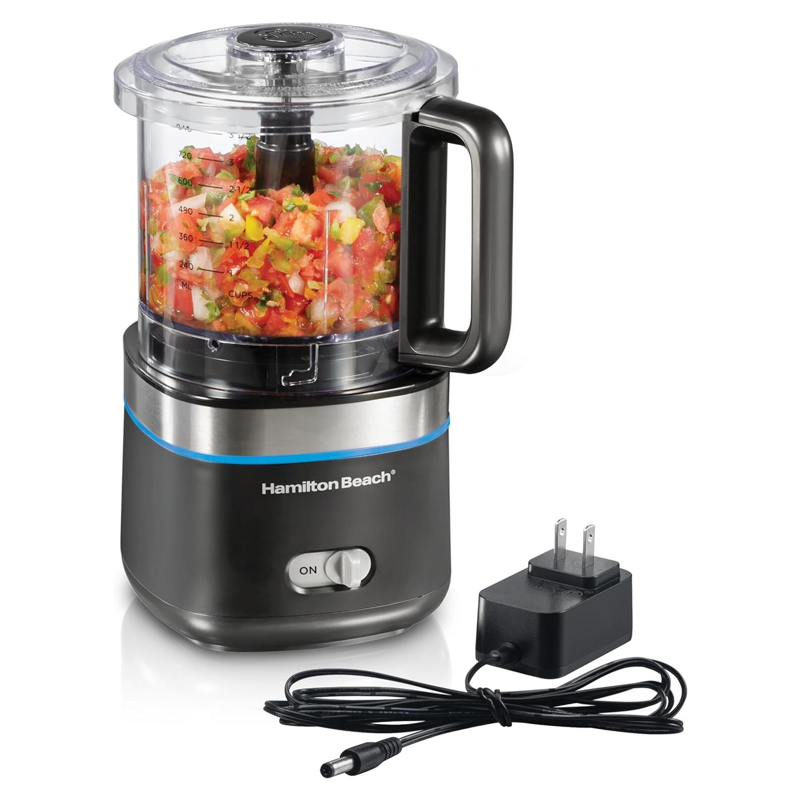 Procesador de Alimentos Inalámbrico Hamilton Beach 4 Tazas