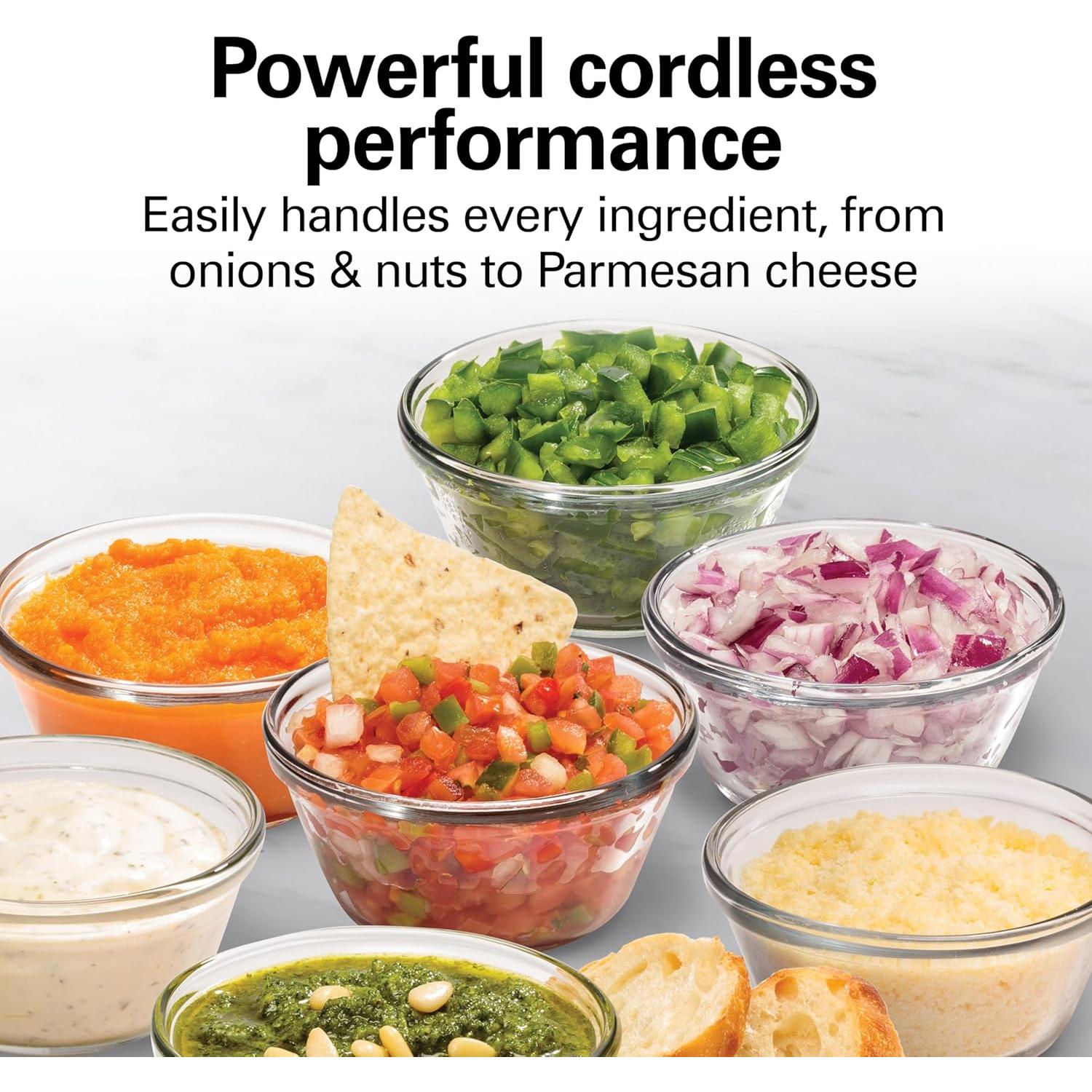 Procesador de Alimentos Inalámbrico Hamilton Beach 4 Tazas