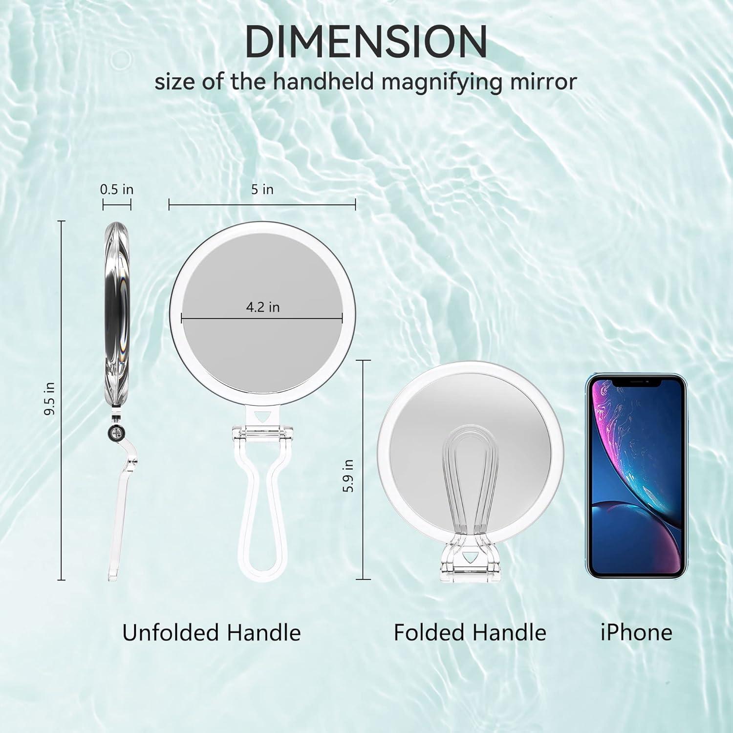 Espejo de Mano Doble Cara B Beauty Planet 25x 5 Pulgadas