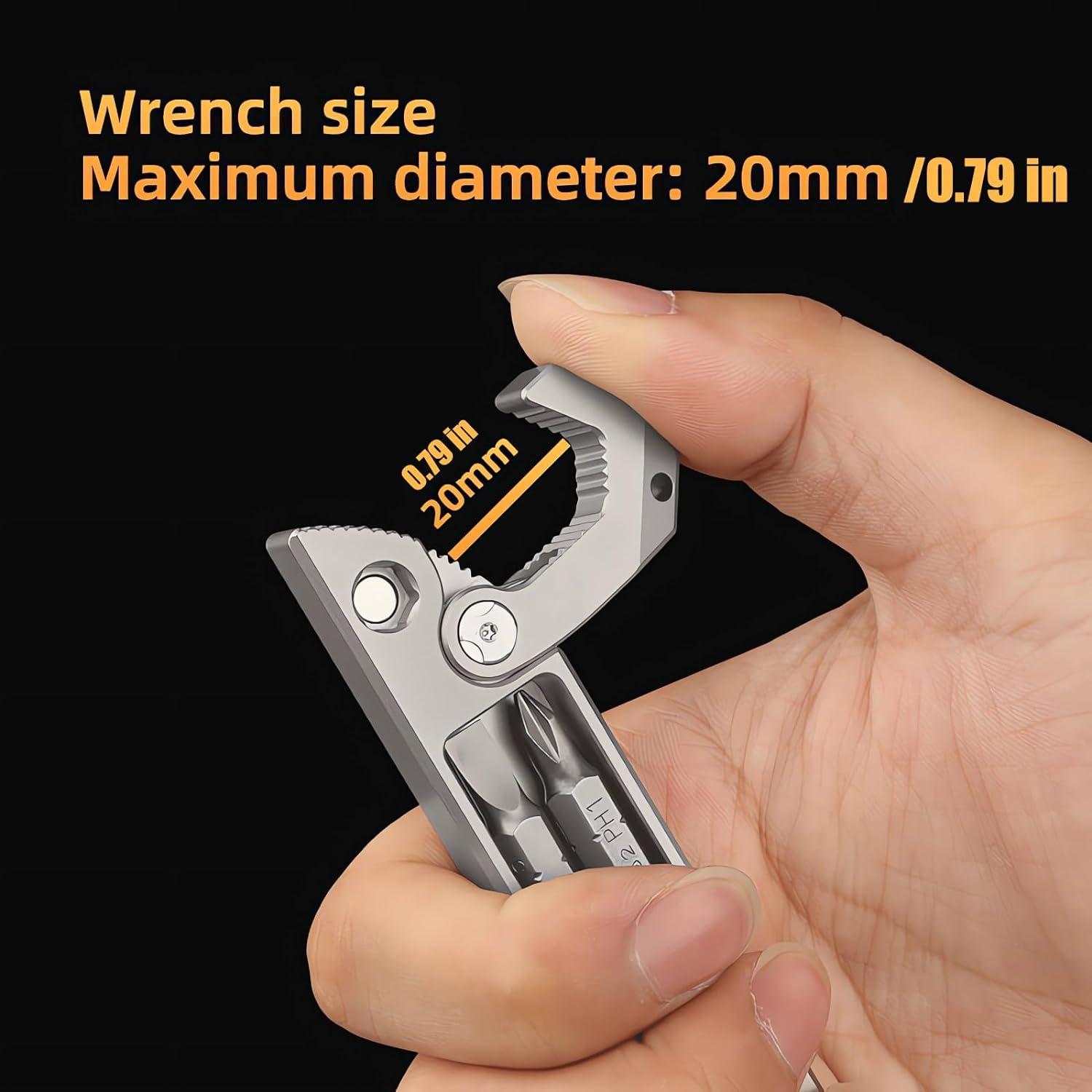 Barra de Palanca EDC Titanio ResafeLy 11.83cm Multiuso