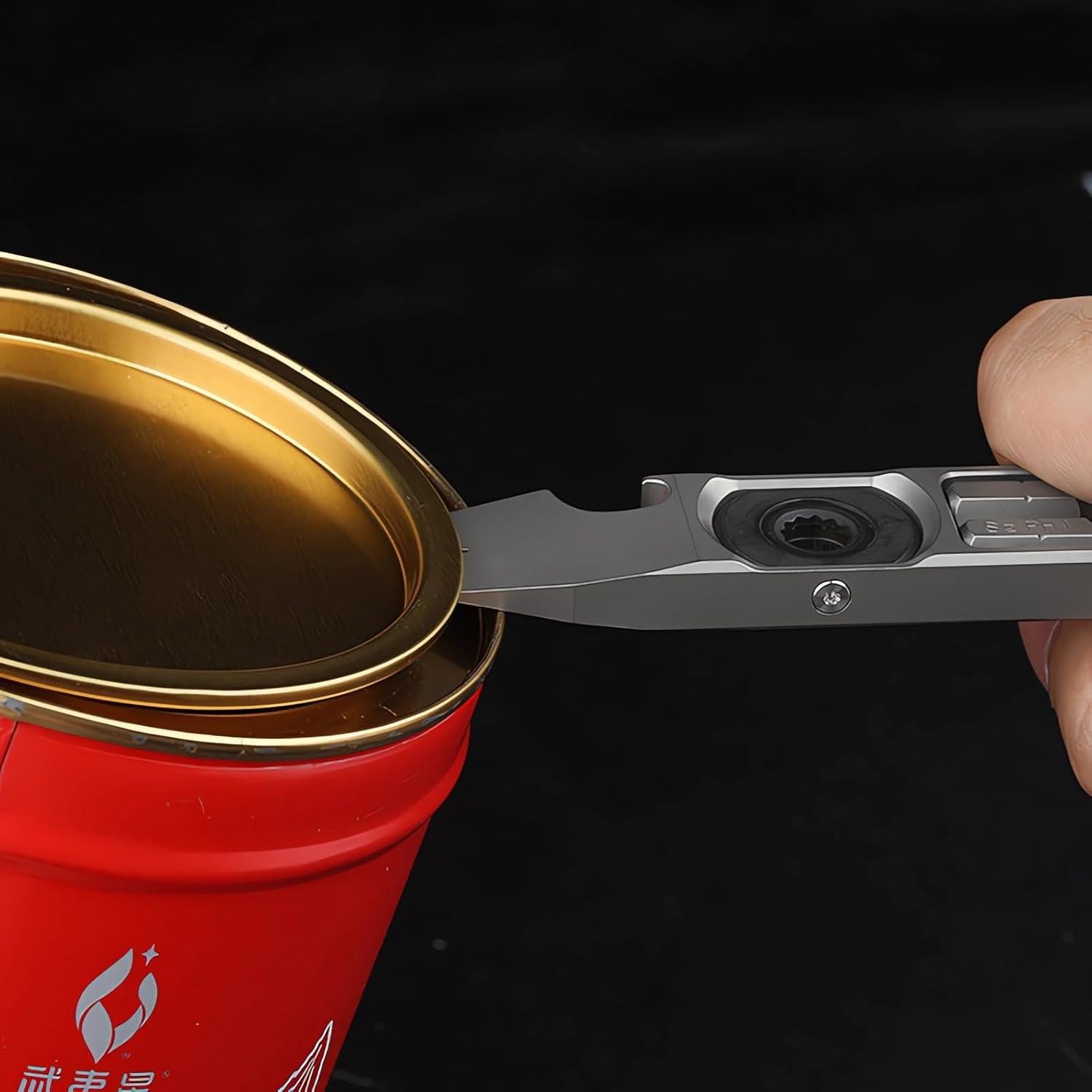 Barra de Palanca EDC Titanio ResafeLy 11.83cm Multiuso