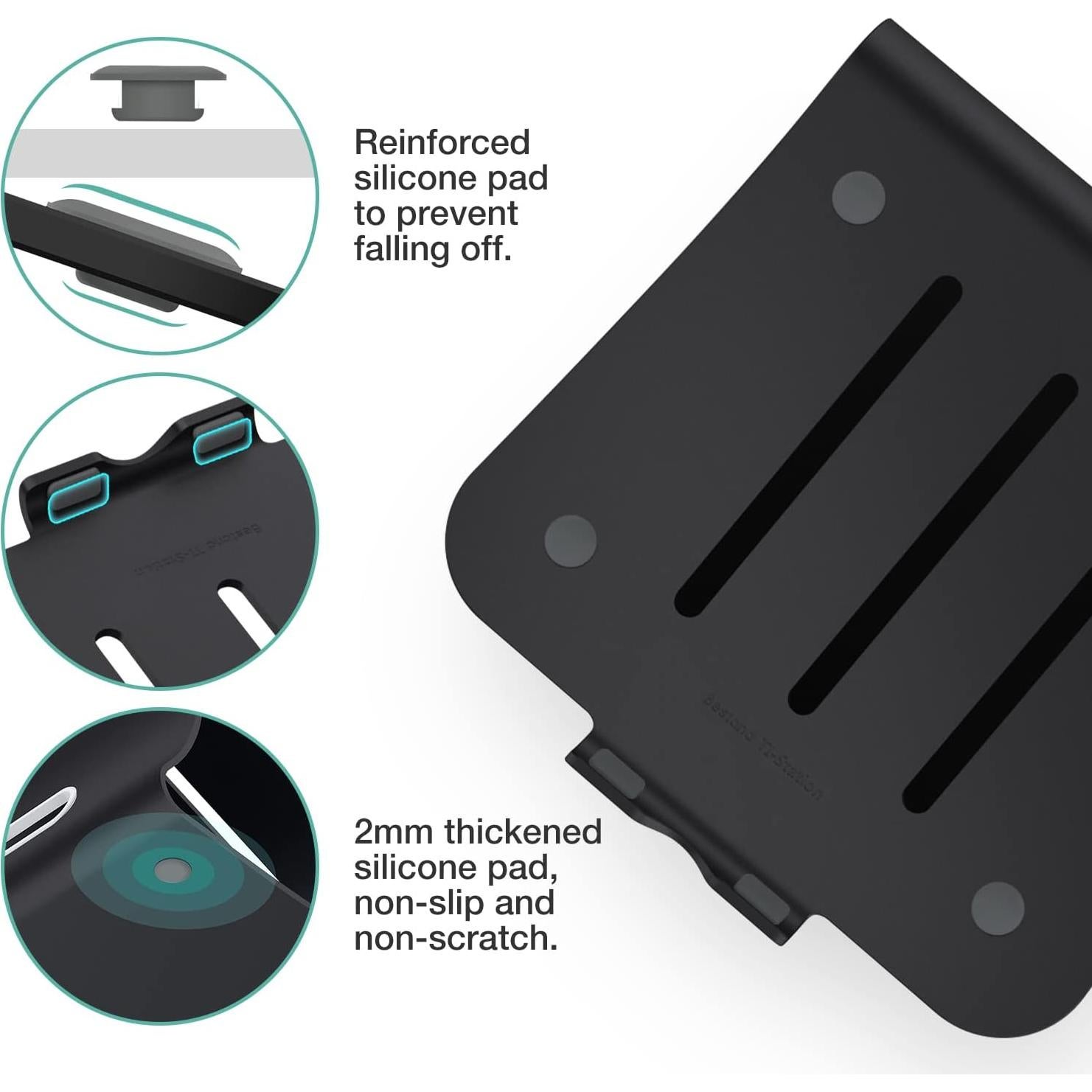 Soporte para Laptop Bestand de Aluminio Negro 11-16"