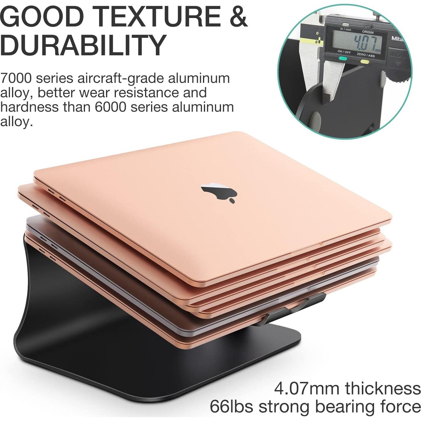 Soporte para Laptop Bestand de Aluminio Negro 11-16"