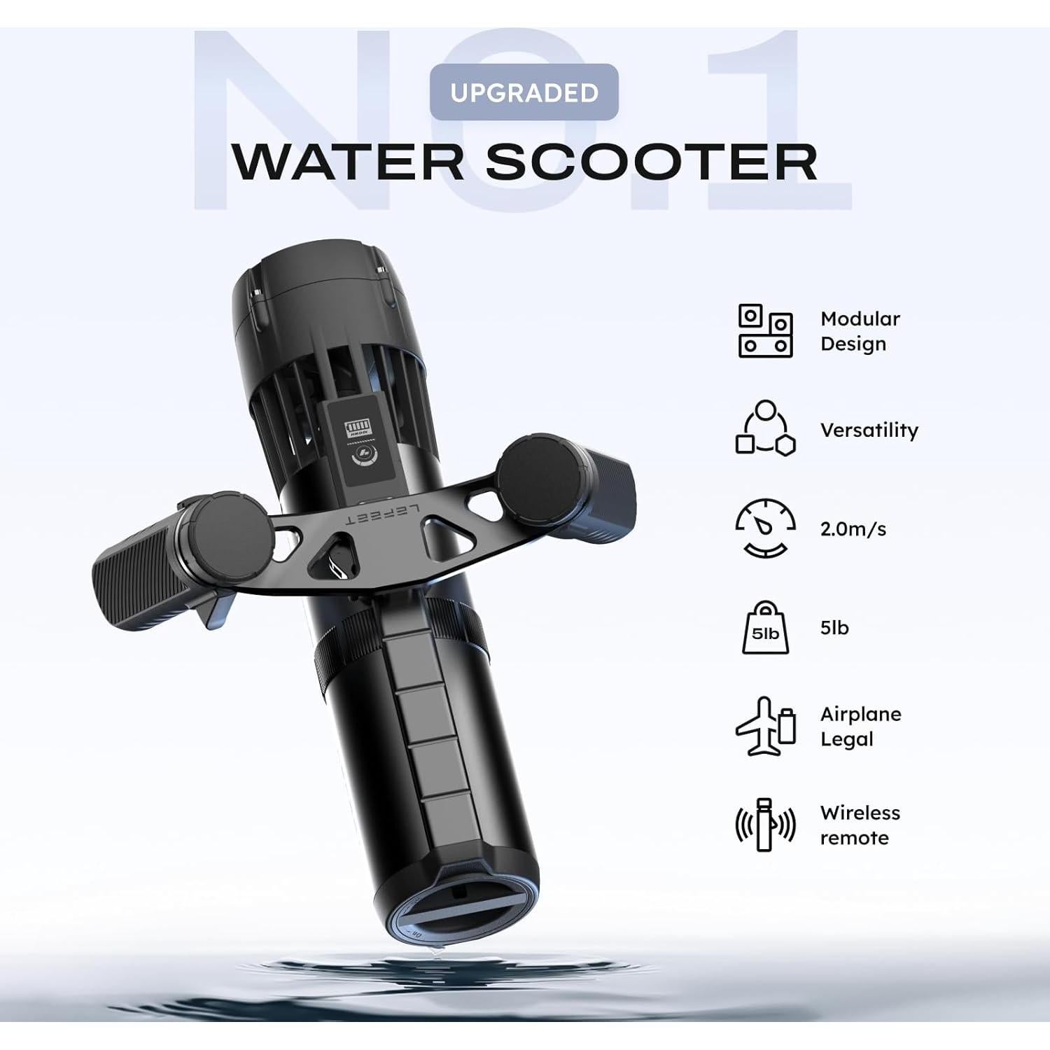 Scooter Submarino LEFEET P1 Profesional 60m IPX8 500W