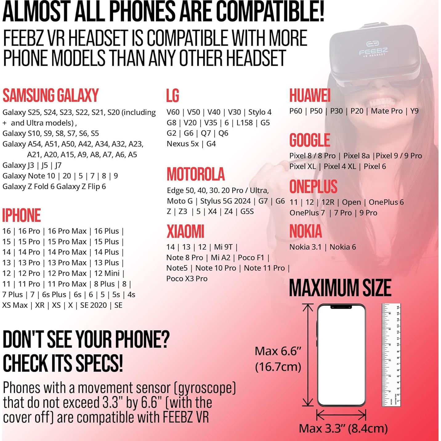 Gafas de Realidad Virtual FEEBZ 2.0 para Niños - Compatibles iPhone y Android