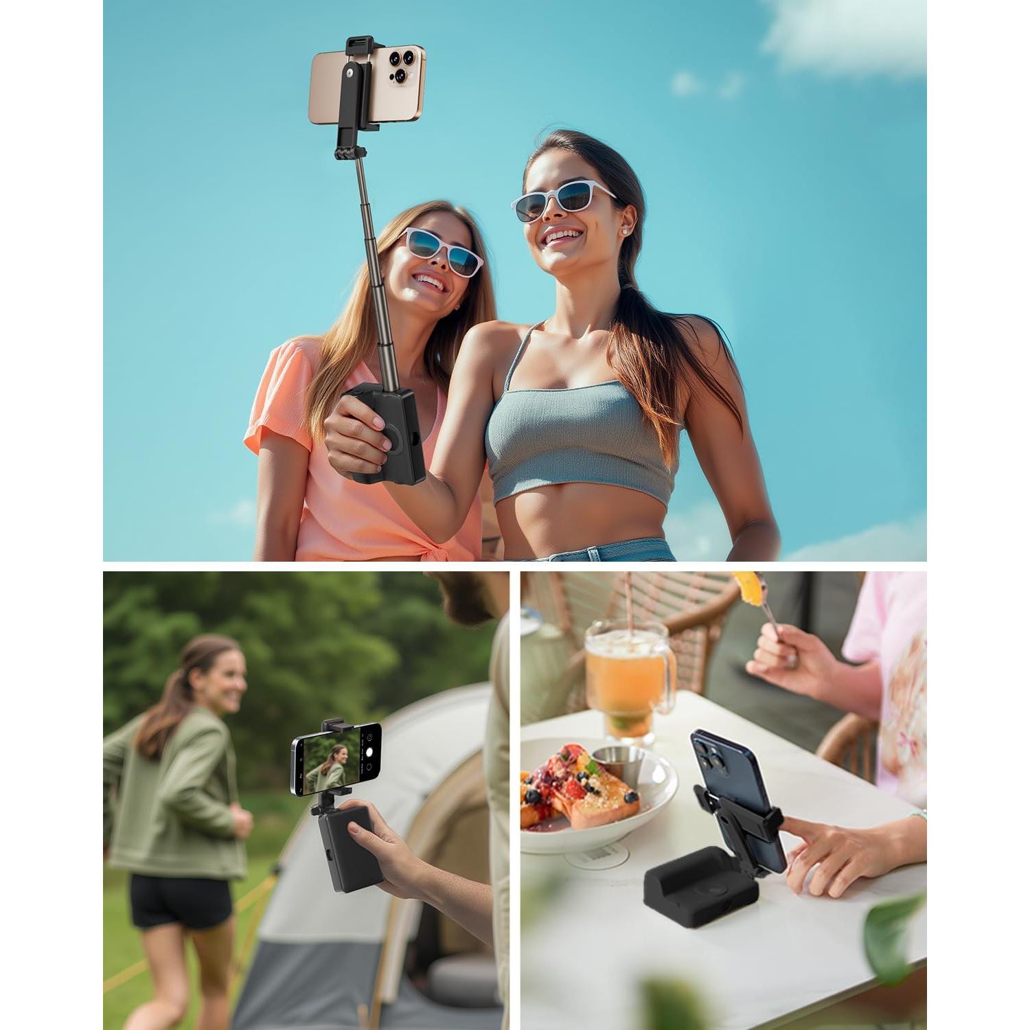 Soporte de Selfie Plegable Viozon 50.8 cm Aluminio Negro