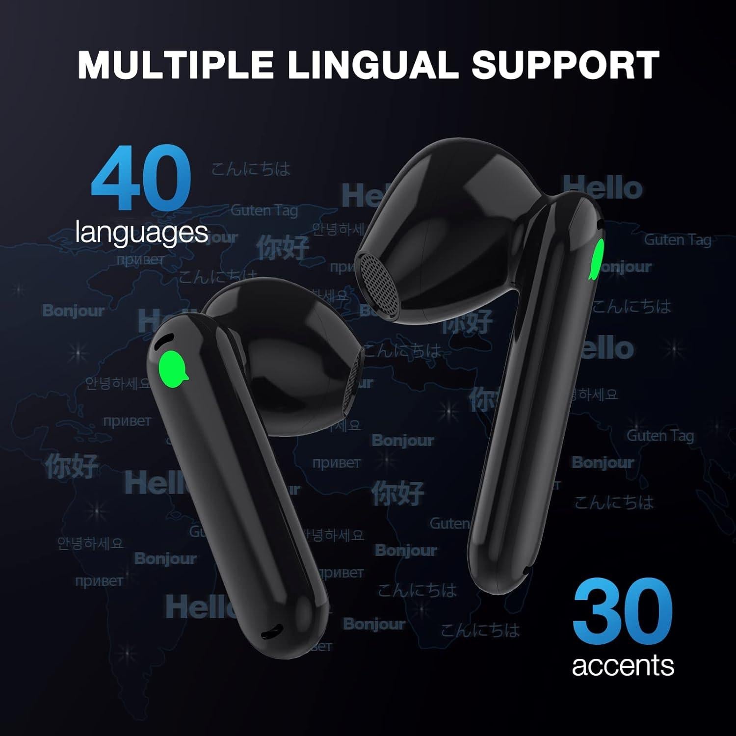 Traductor Simultáneo Timekettle WT2 Edge - 40 Idiomas, Negro
