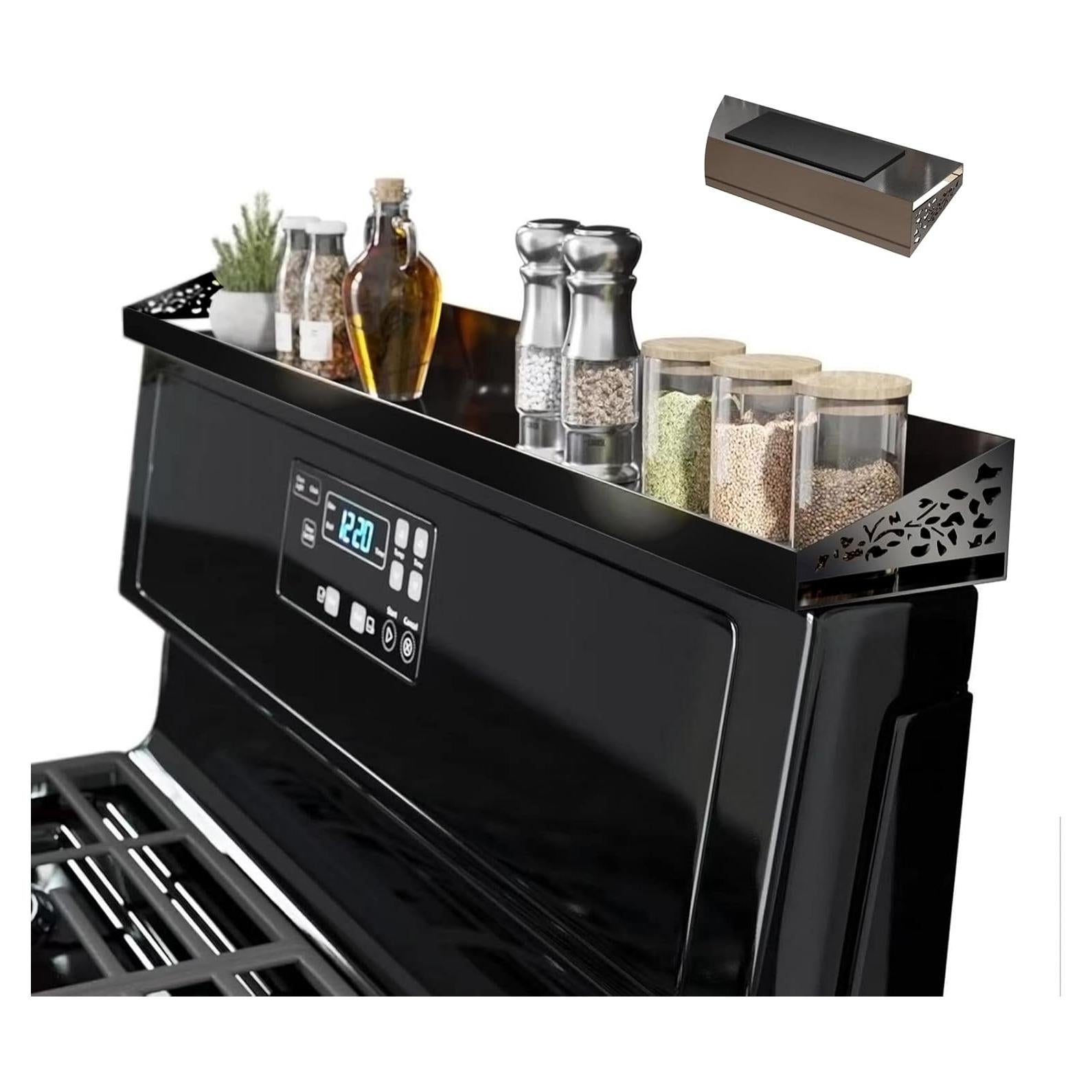 Estante Magnético STUTOV 76.2 cm para Cocina - Organizador Negro
