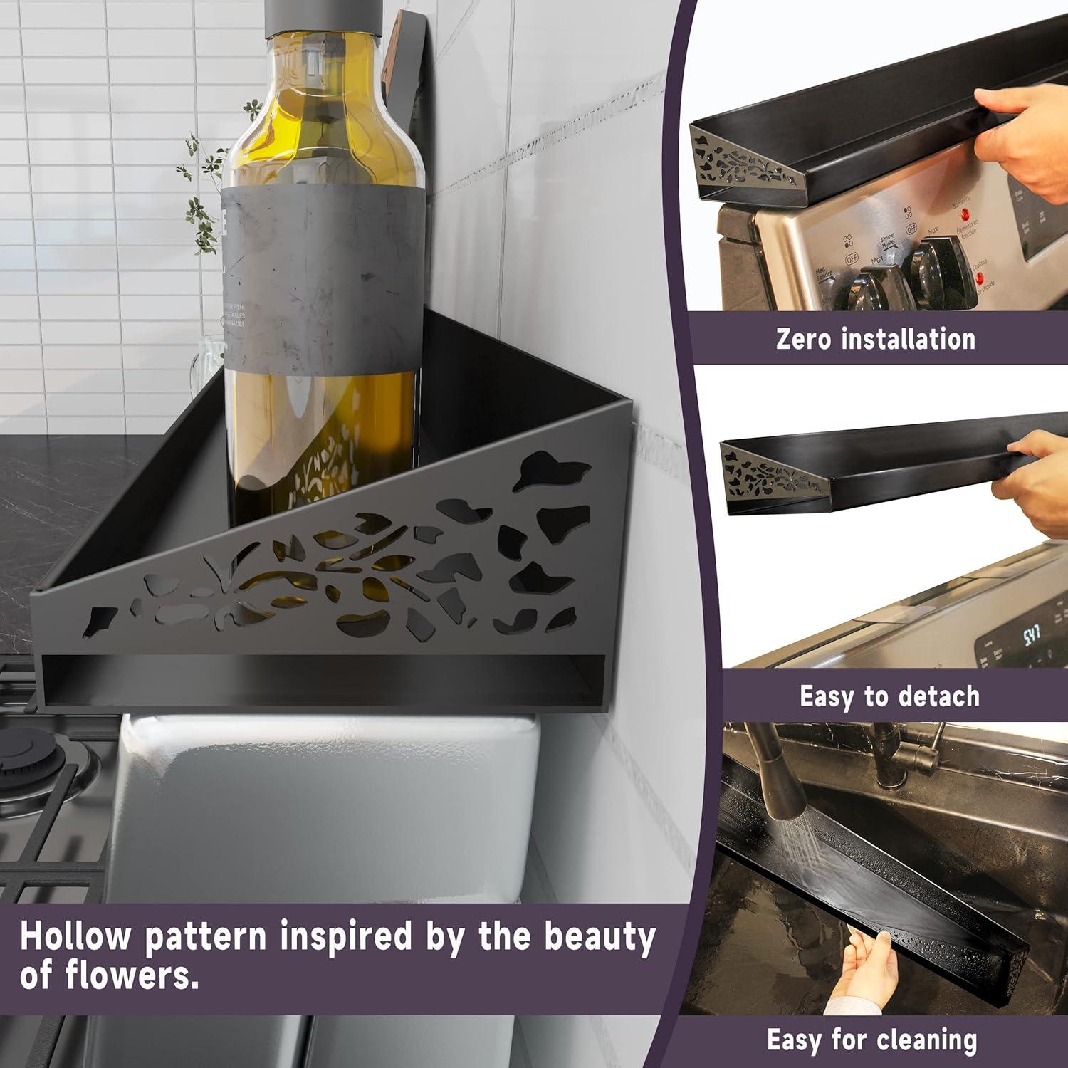 Estante Magnético STUTOV 76.2 cm para Cocina - Organizador Negro