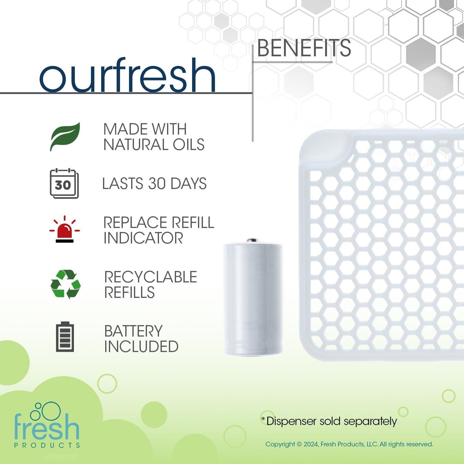 Ambientador Seca Ourfresh Coco Vainilla 8 Pk 30 Días