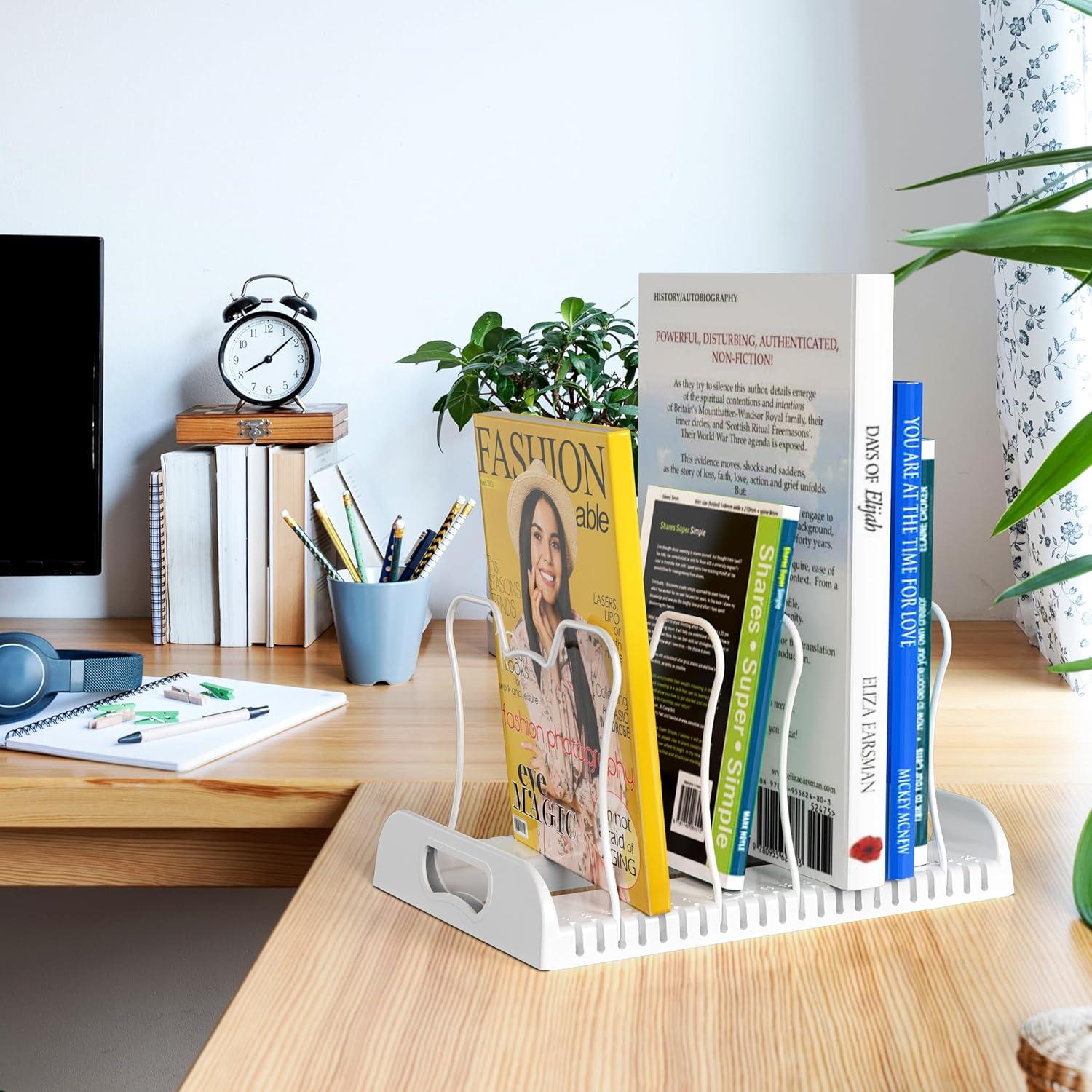 Organizador de Sartenes Ajustable 7 Compartimentos Organizador Simple Blanco