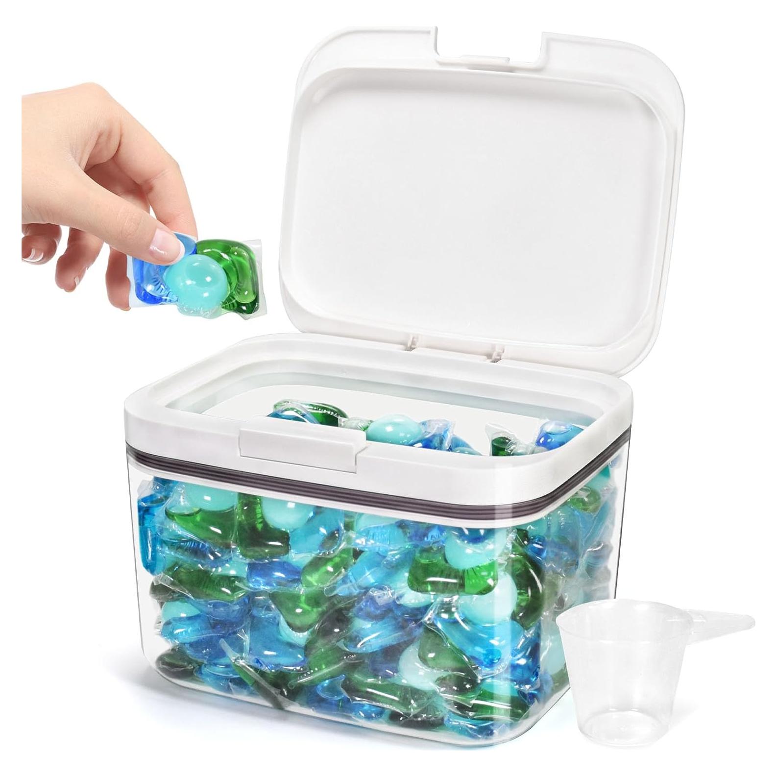 Contenedor de cápulas de lavandería Pensino 2.8L transparente