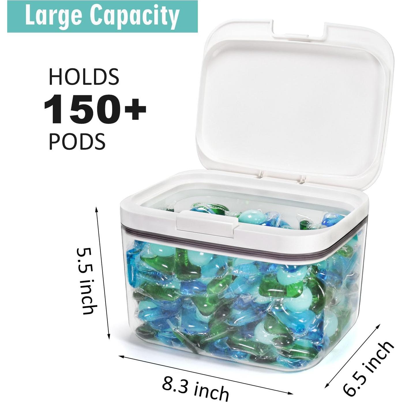 Contenedor de cápulas de lavandería Pensino 2.8L transparente