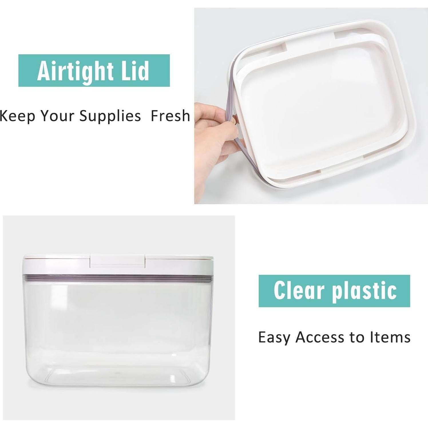 Contenedor de cápulas de lavandería Pensino 2.8L transparente