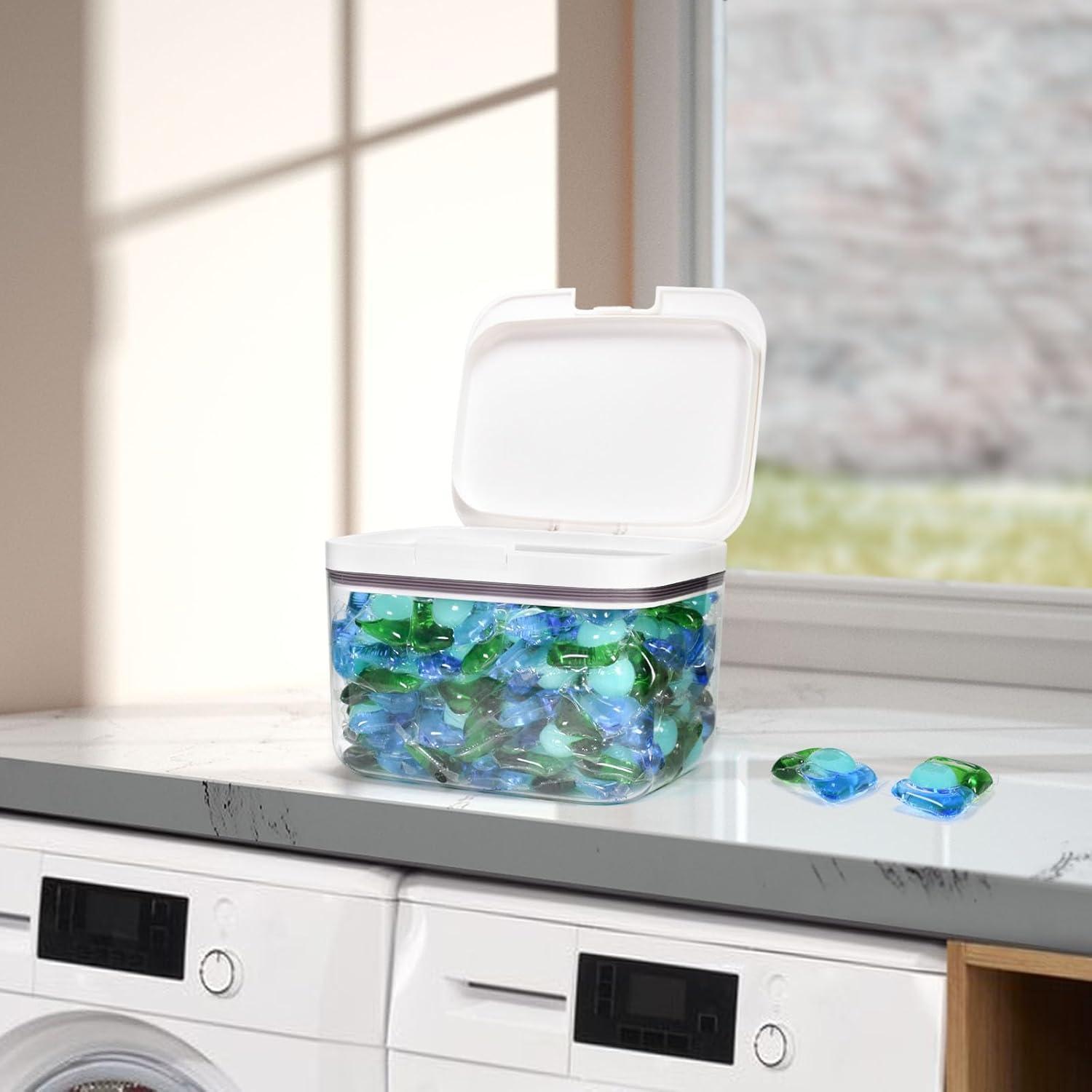 Contenedor de cápulas de lavandería Pensino 2.8L transparente