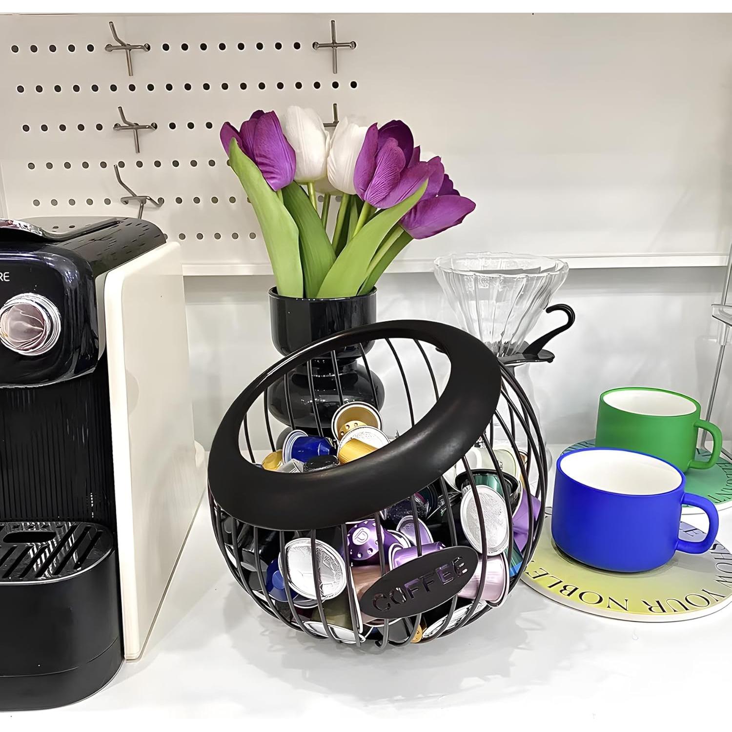 Soporte para cápsulas de café AIYICIII negro 100 unidades