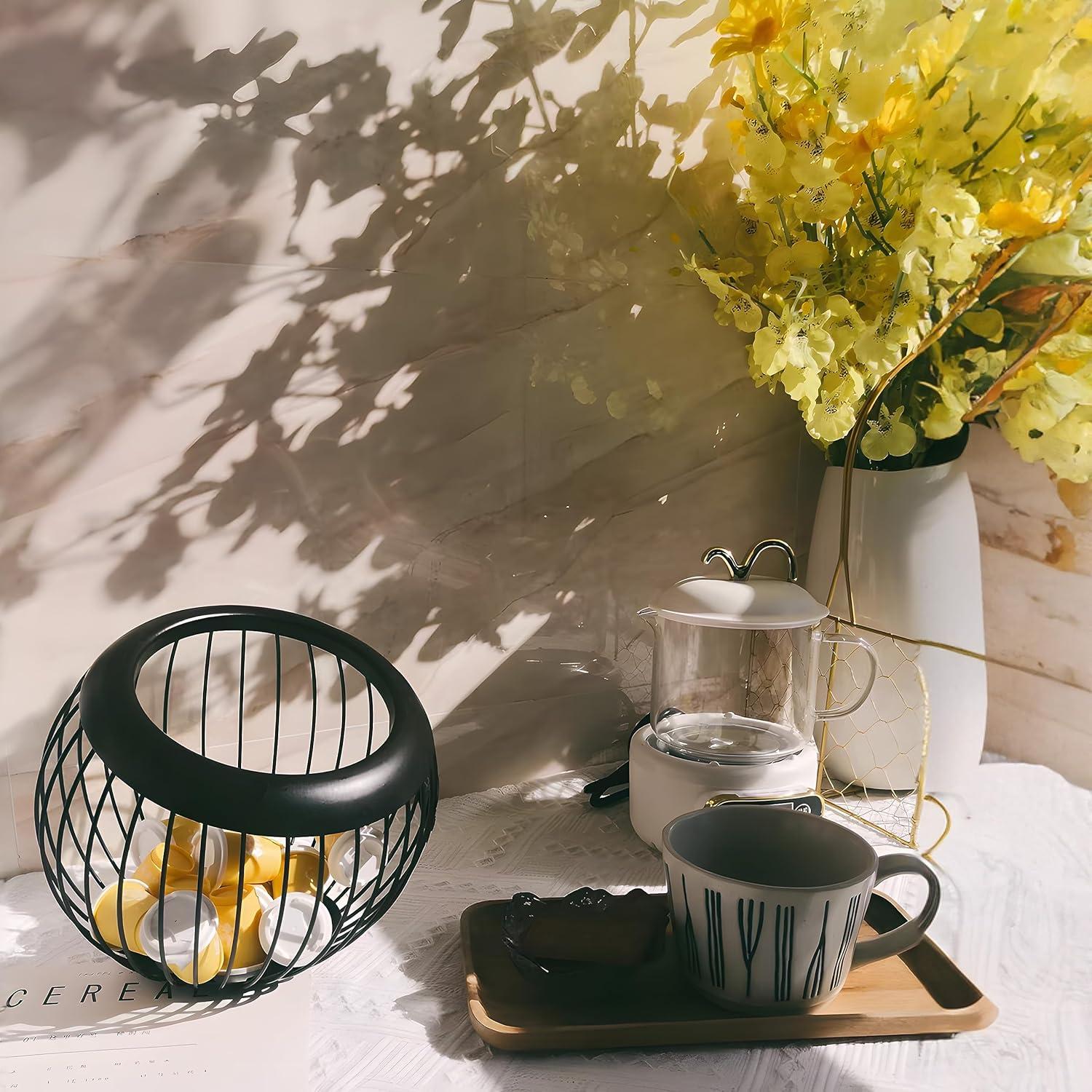 Soporte para cápsulas de café AIYICIII negro 100 unidades