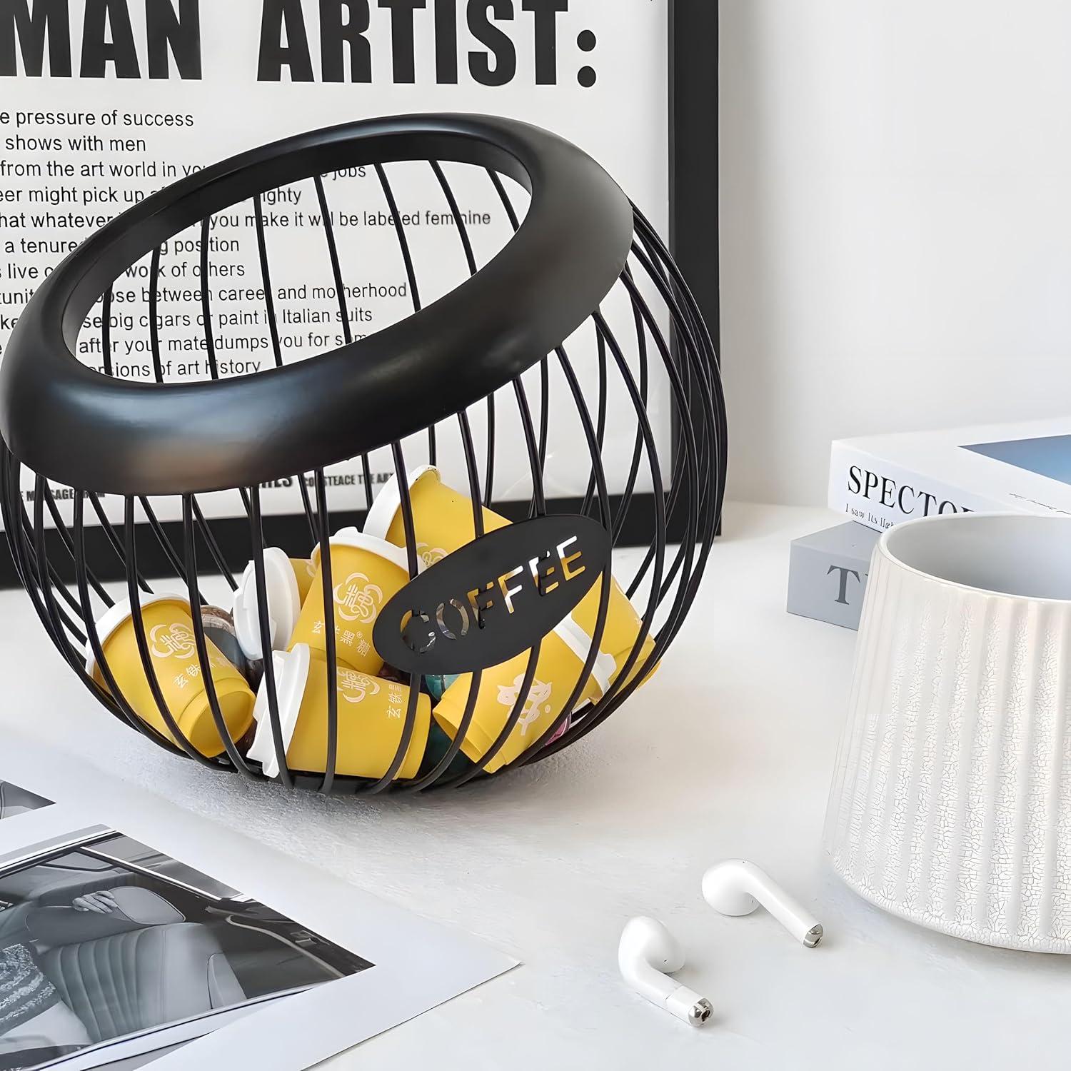 Soporte para cápsulas de café AIYICIII negro 100 unidades