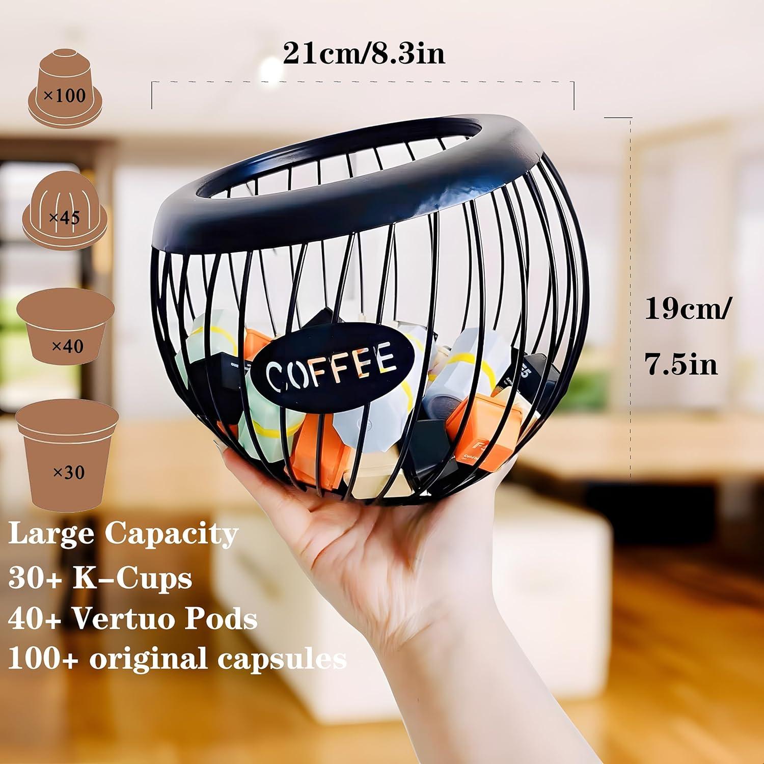 Soporte para cápsulas de café AIYICIII negro 100 unidades