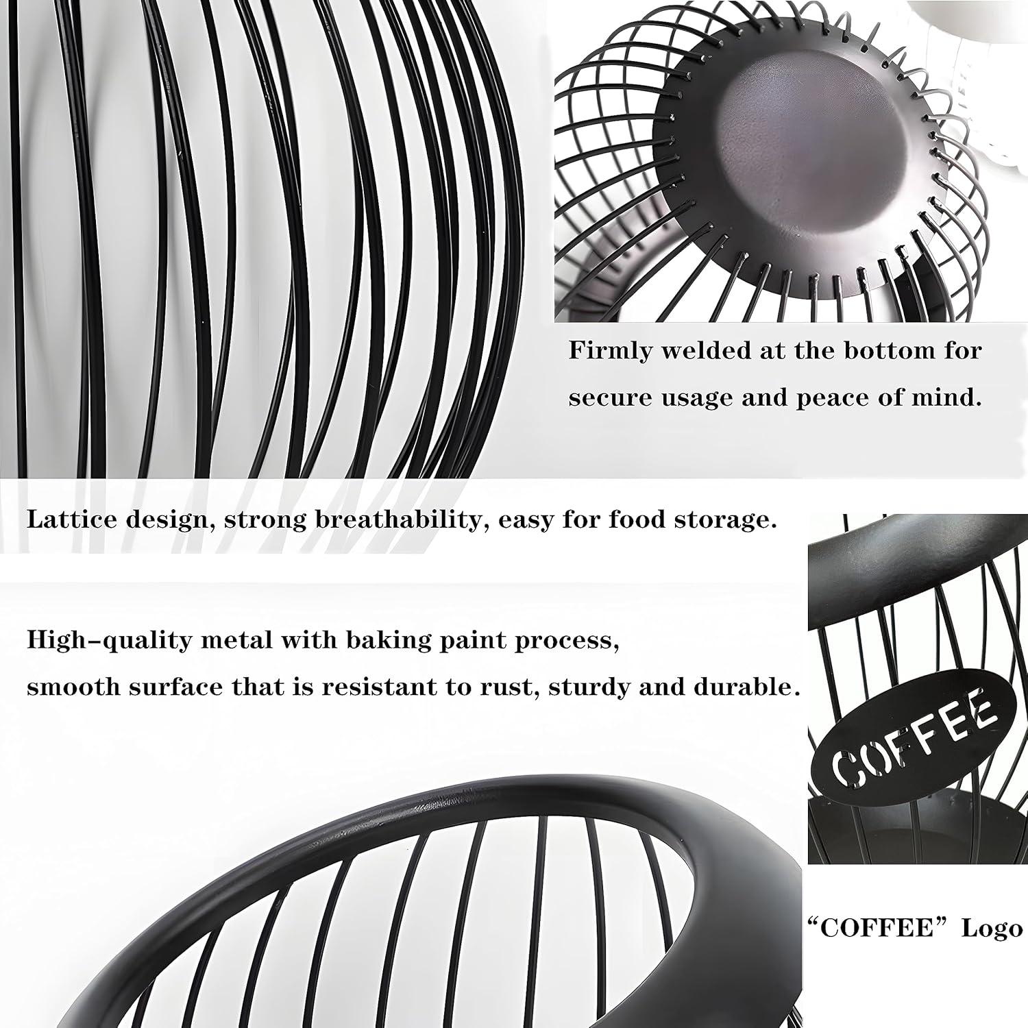 Soporte para cápsulas de café AIYICIII negro 100 unidades