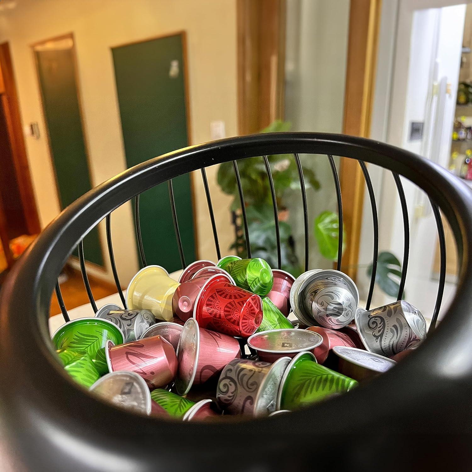 Soporte para cápsulas de café AIYICIII negro 100 unidades