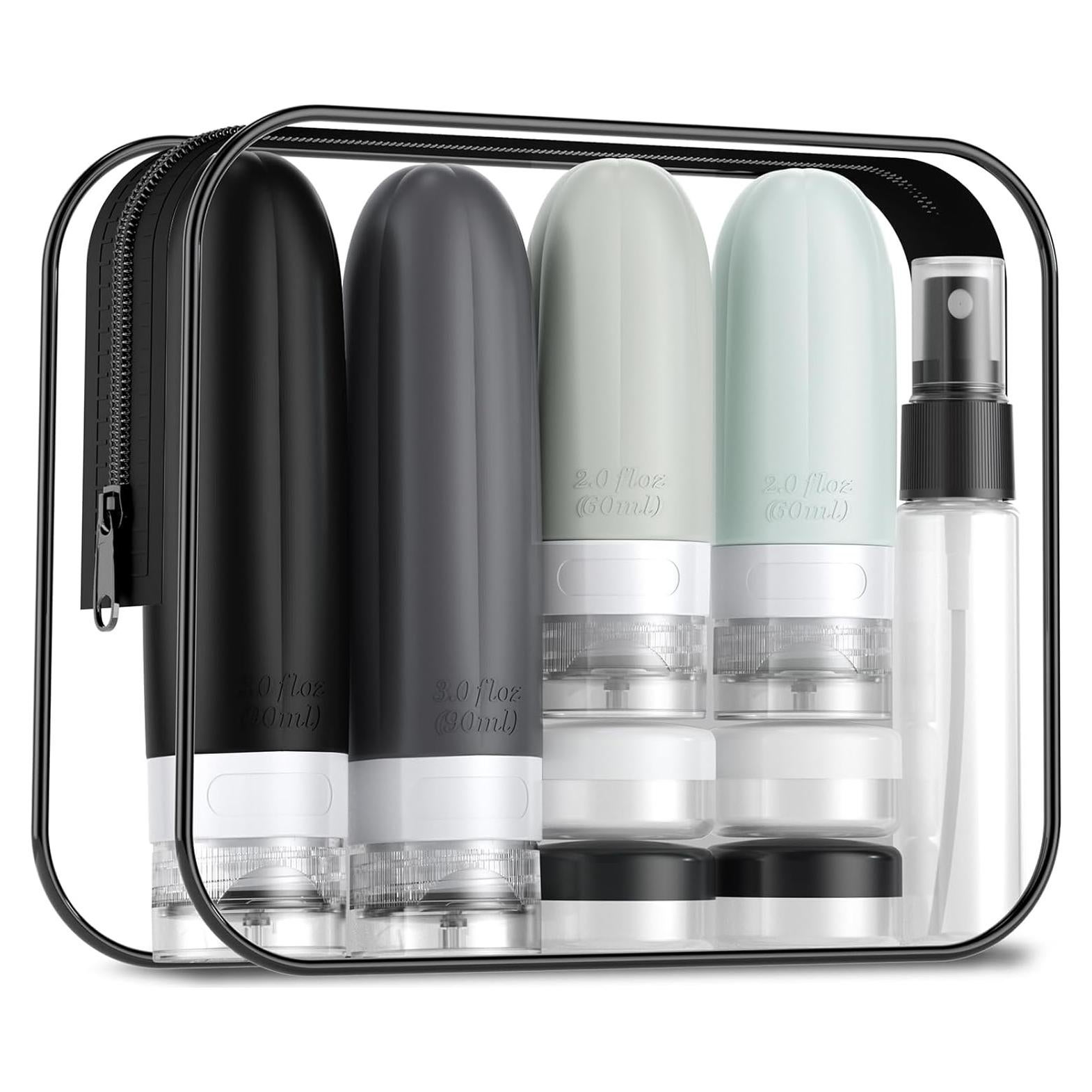 Gemice 16 Pack Botellas de Viaje Silicona A Prueba de Fugas