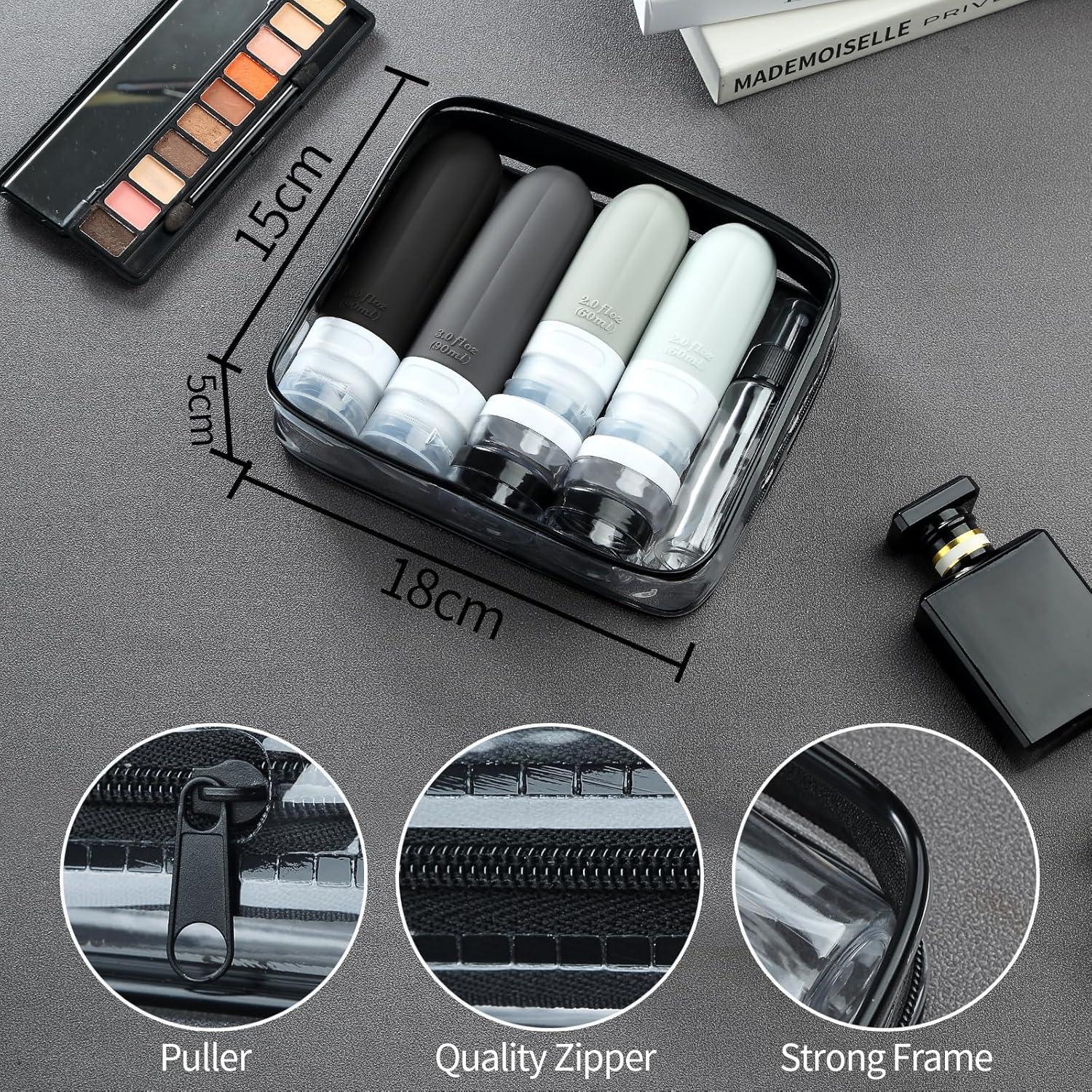 Gemice 16 Pack Botellas de Viaje Silicona A Prueba de Fugas