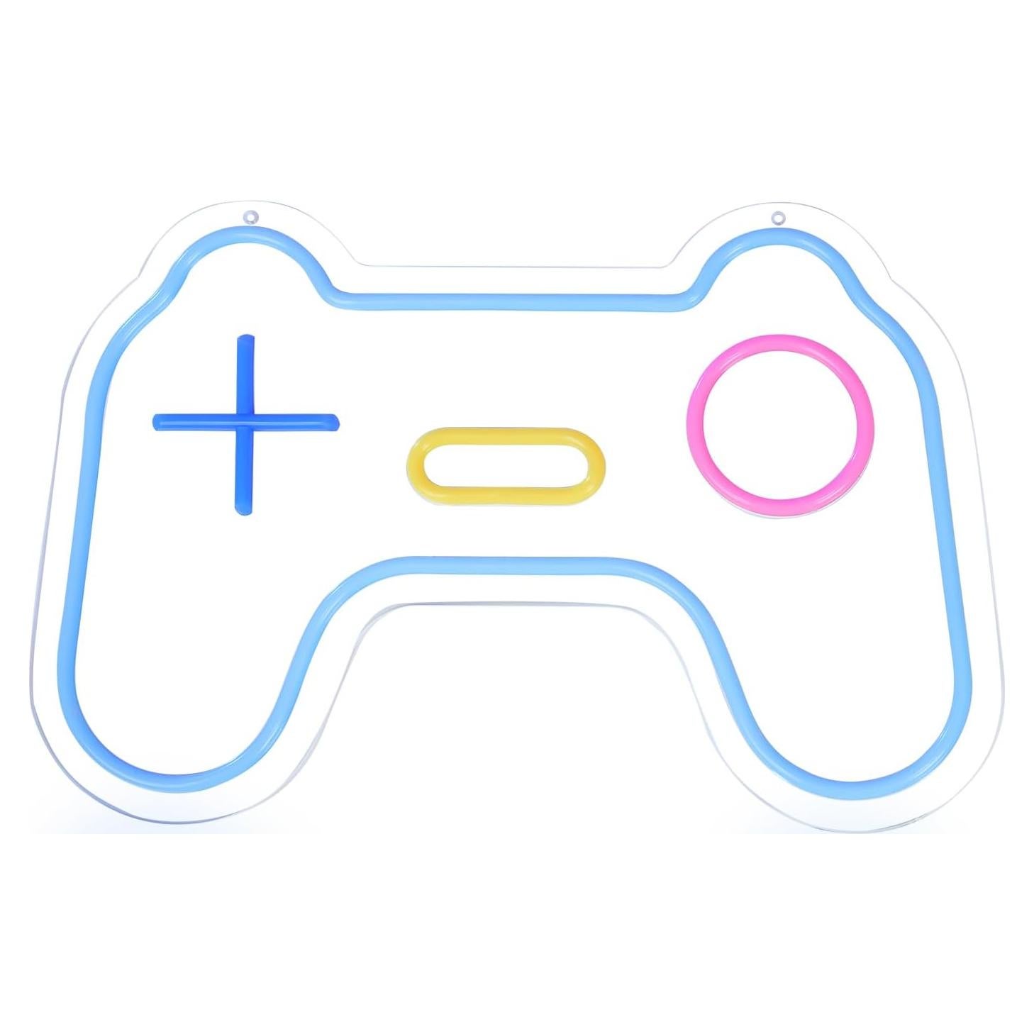 Luz de neón LED Gamepad TEKXYZ 40x27 cm para gamers