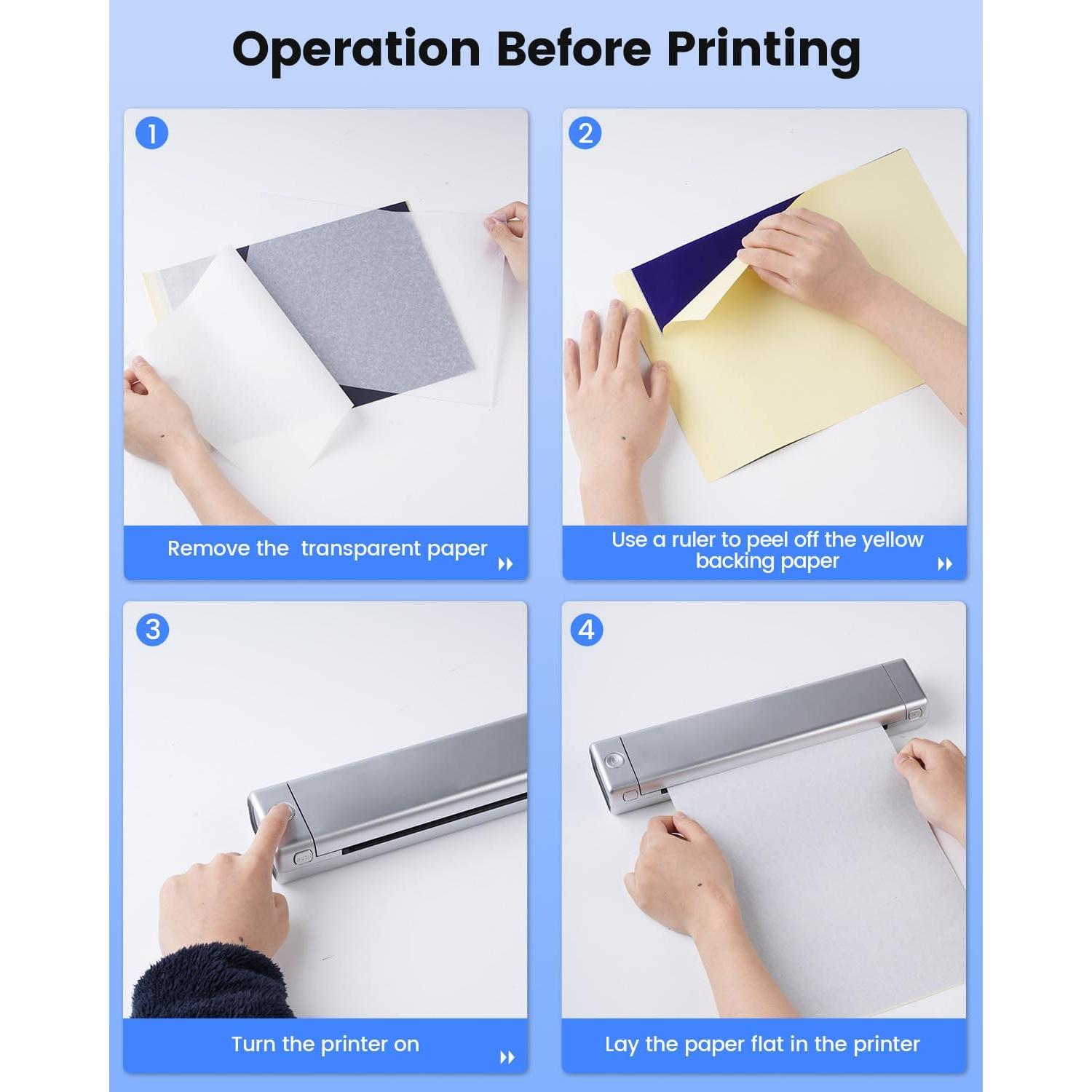 Impresora Térmica Portátil Phomemo M08F - Sin Tinta, 21.6x27.9cm