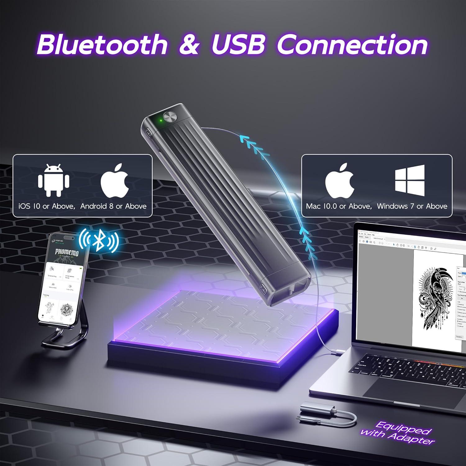 Impresora de Plantillas de Tatuajes Itari A886 Inalámbrica