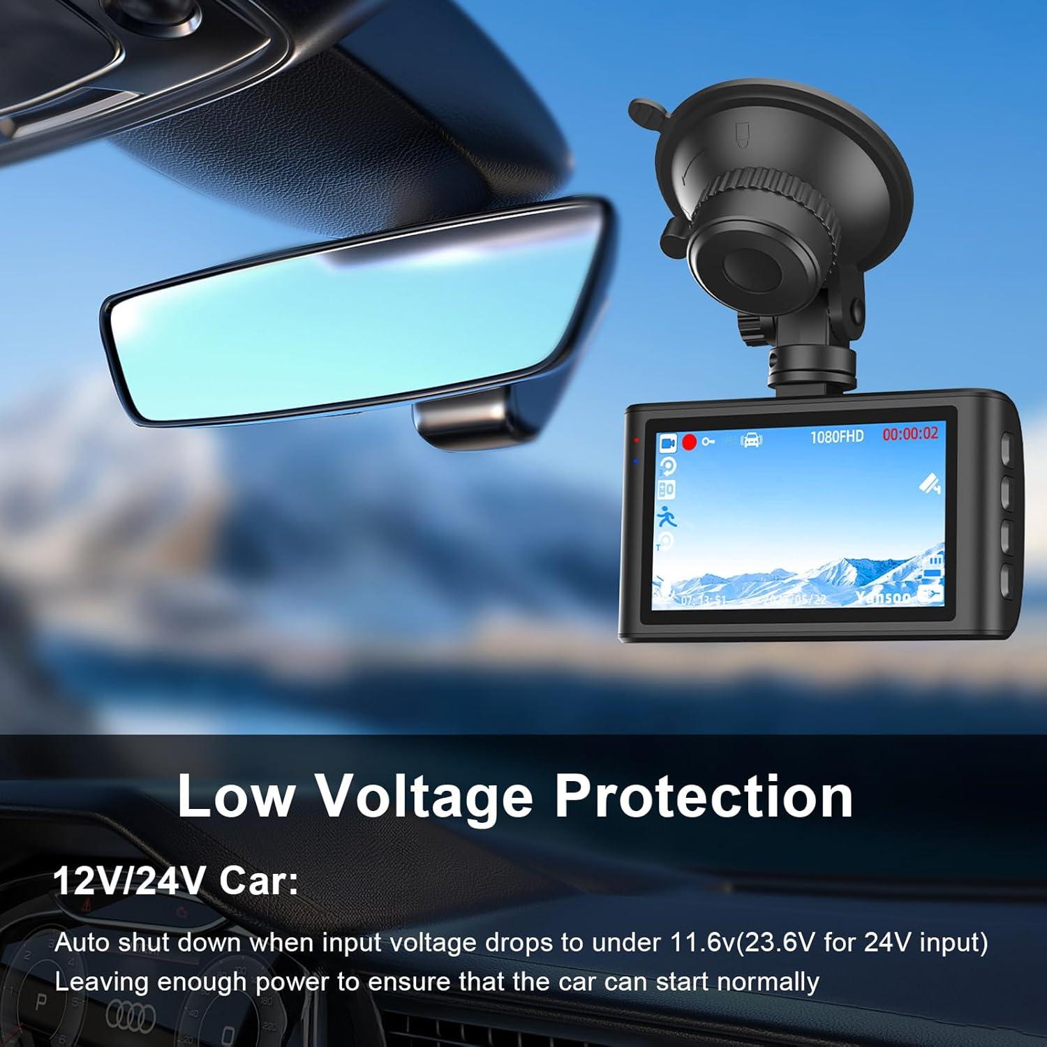 Dash Cam Hardwire Kit USB C,13ft Type-C Hard Wire Kit for Dash Camera,USB C Hard Wire Kit Fuse for Dashcam,12V-24V to 5V Hardwire Kit Car Camera Charger Power Cord with Low Voltage Protection