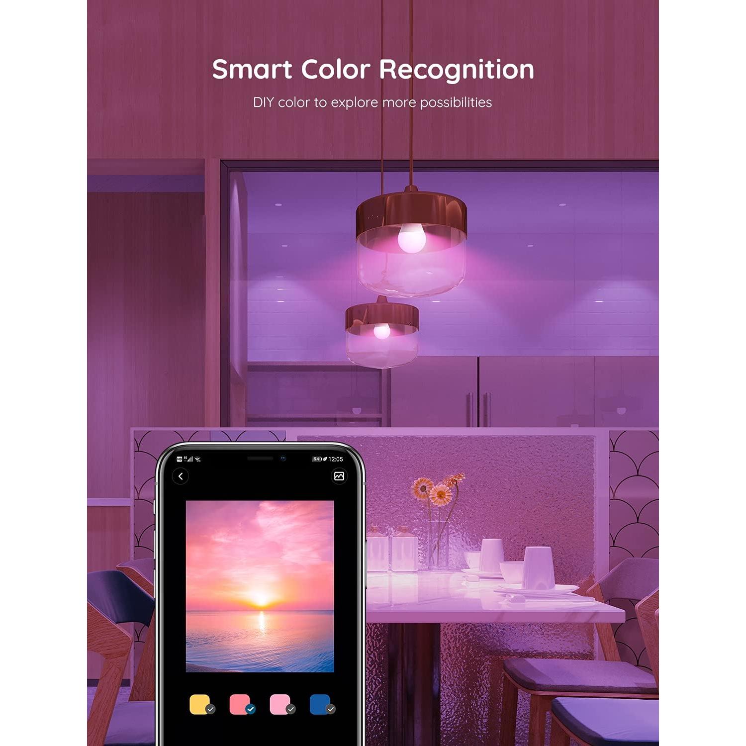 Bombilla Inteligente Govee H6008 RGBWW, 16 Millones de Colores, Control por Voz