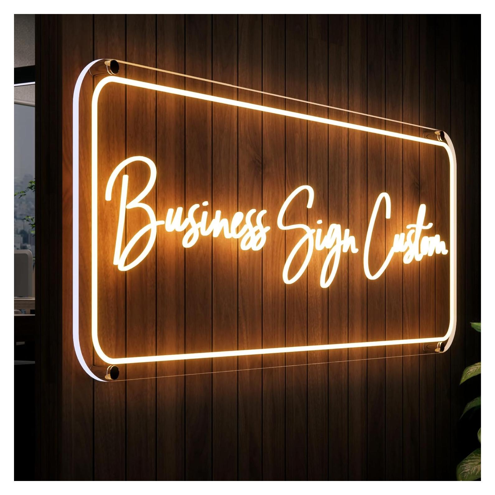 Letrero de Neón LED Personalizado CIONAOR 40.6x15.2cm