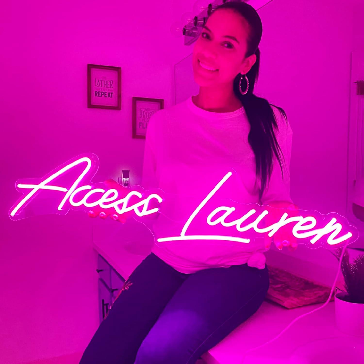 Letrero de Neón LED Personalizado CIONAOR 40.6x15.2cm