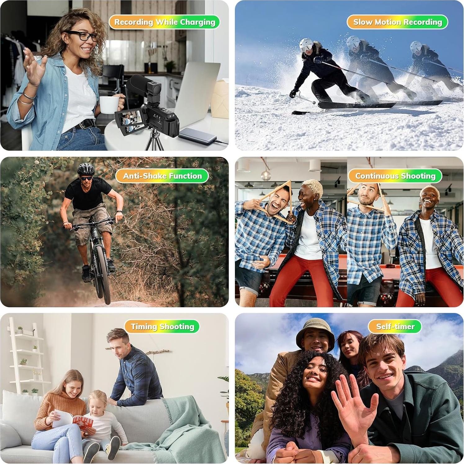 Cámara de Video 5K Kimonie DV-5K 48MP 10X Zoom WiFi