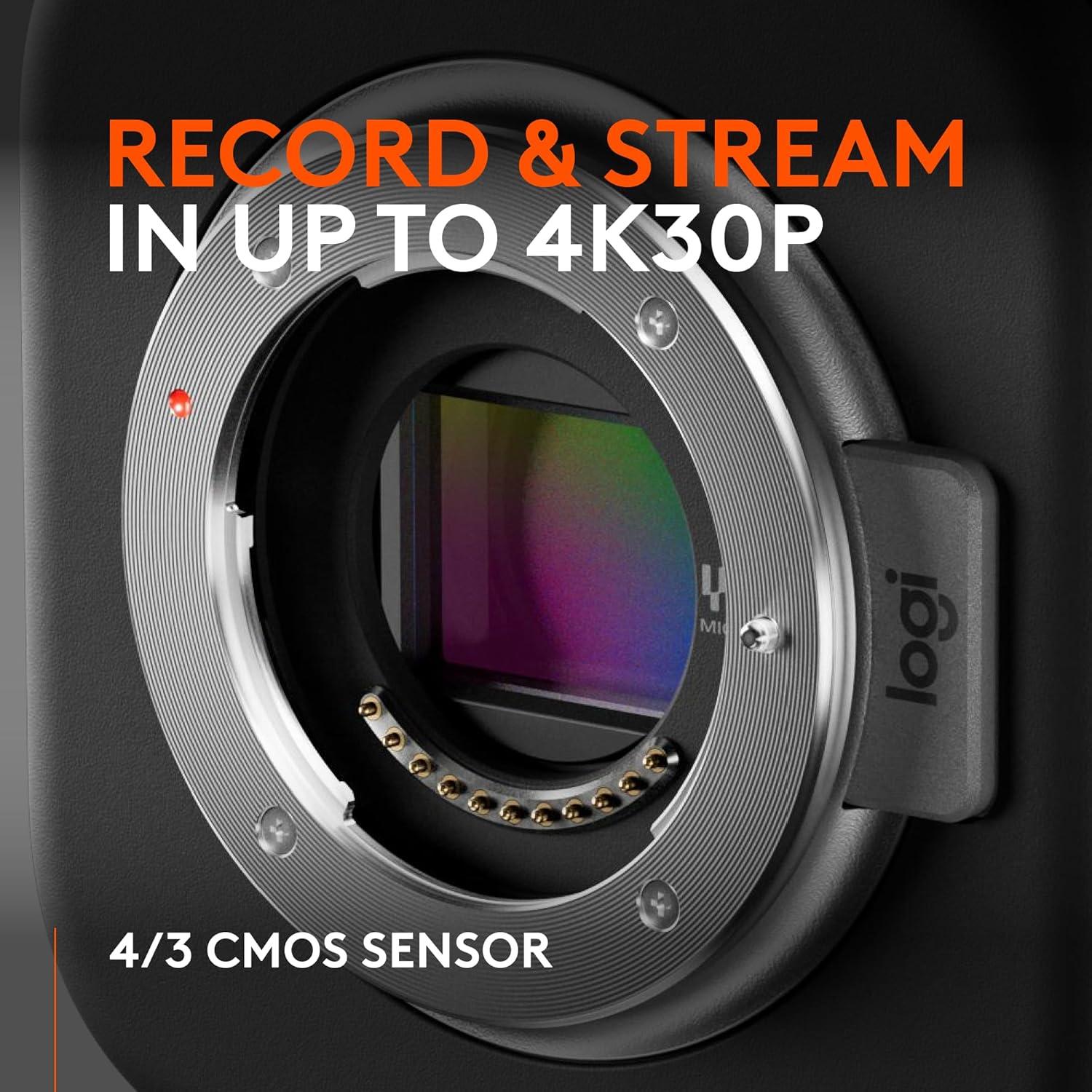 Cámara de Transmisión en Vivo Inalámbrica Logitech Mevo Core 4K