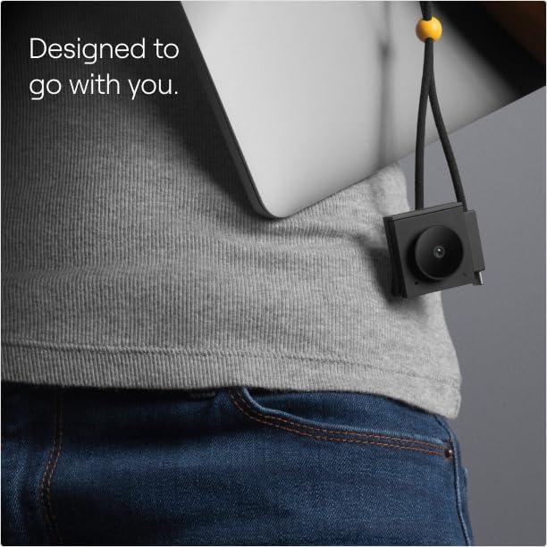 Opal Tadpole - 4K Webcam with a Clip, Built for Laptops. 4K Sensor, VisiMic Directional Microphones, Works on Mac, PC and Tablets - Black