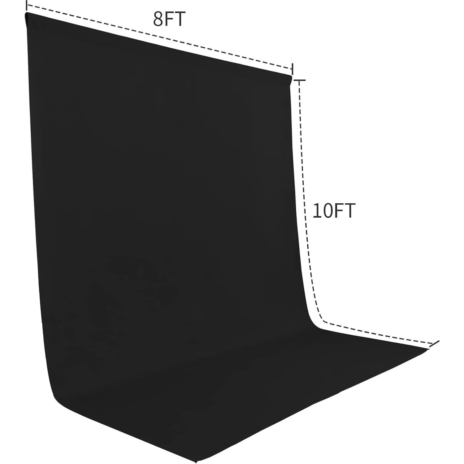 Fondo Negro para Fotografía Sugargirl 2.4x3m Alta Densidad