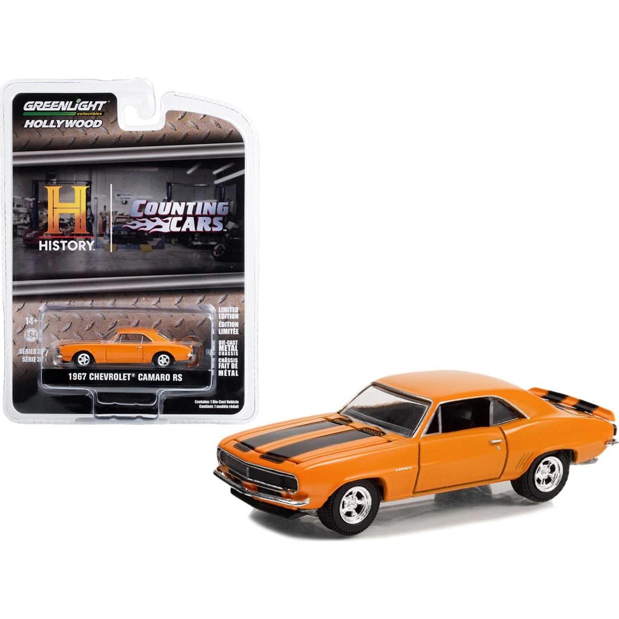 Modelo Coche Diecast 1967 Chevrolet Camaro RS Greenlight 1/64