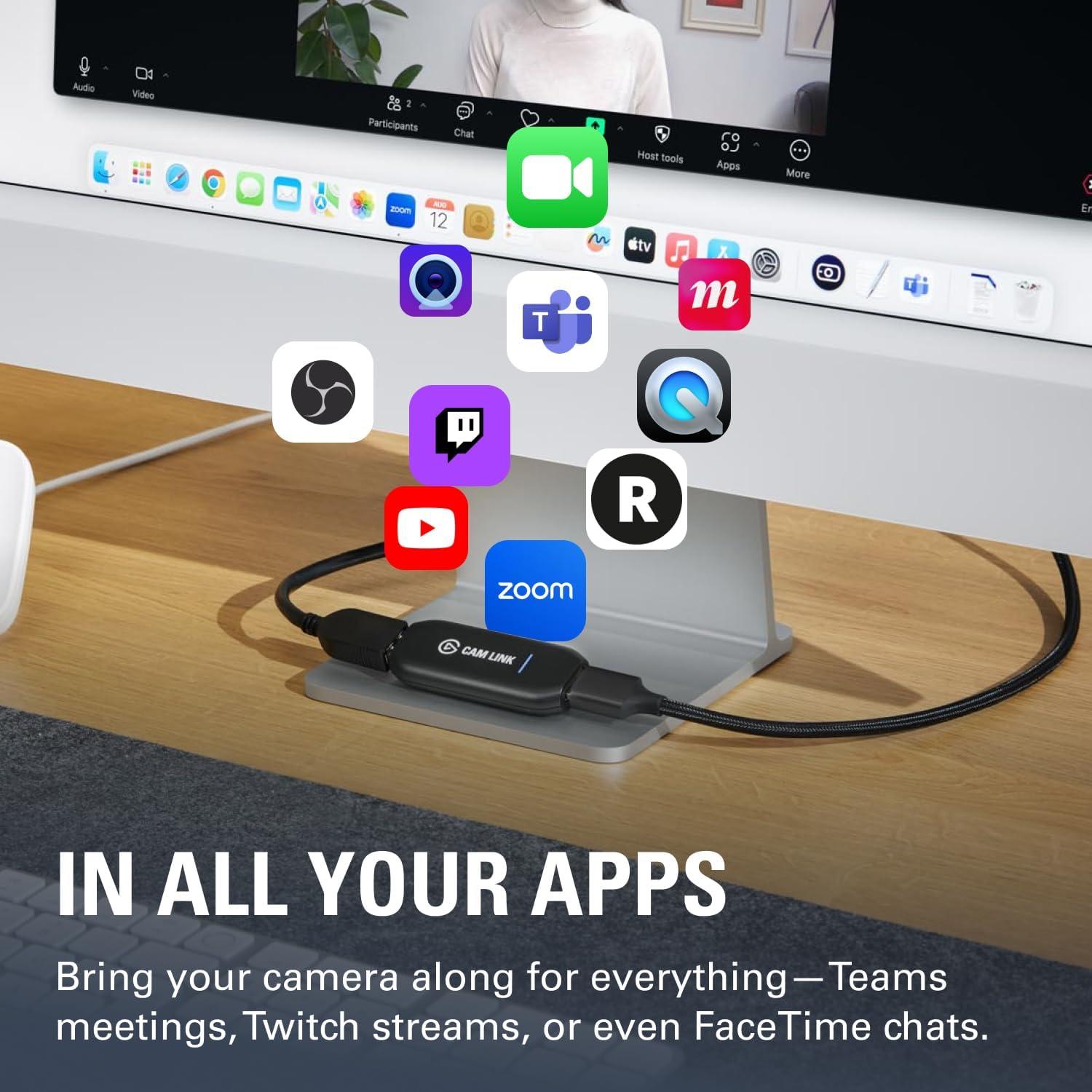 Elgato Cam Link 4K - Captura Externa HDMI a USB 3.0