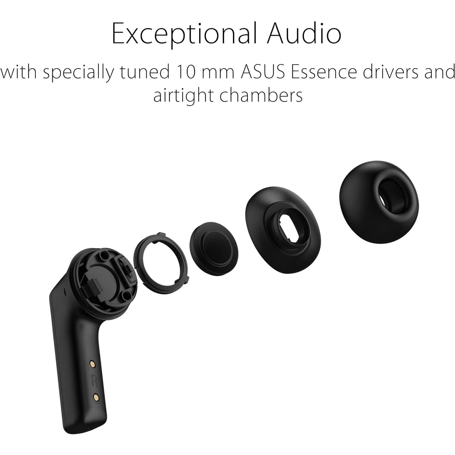 Auriculares Gaming Inalámbricos ASUS ROG Cetra, 27h Batería, ANC