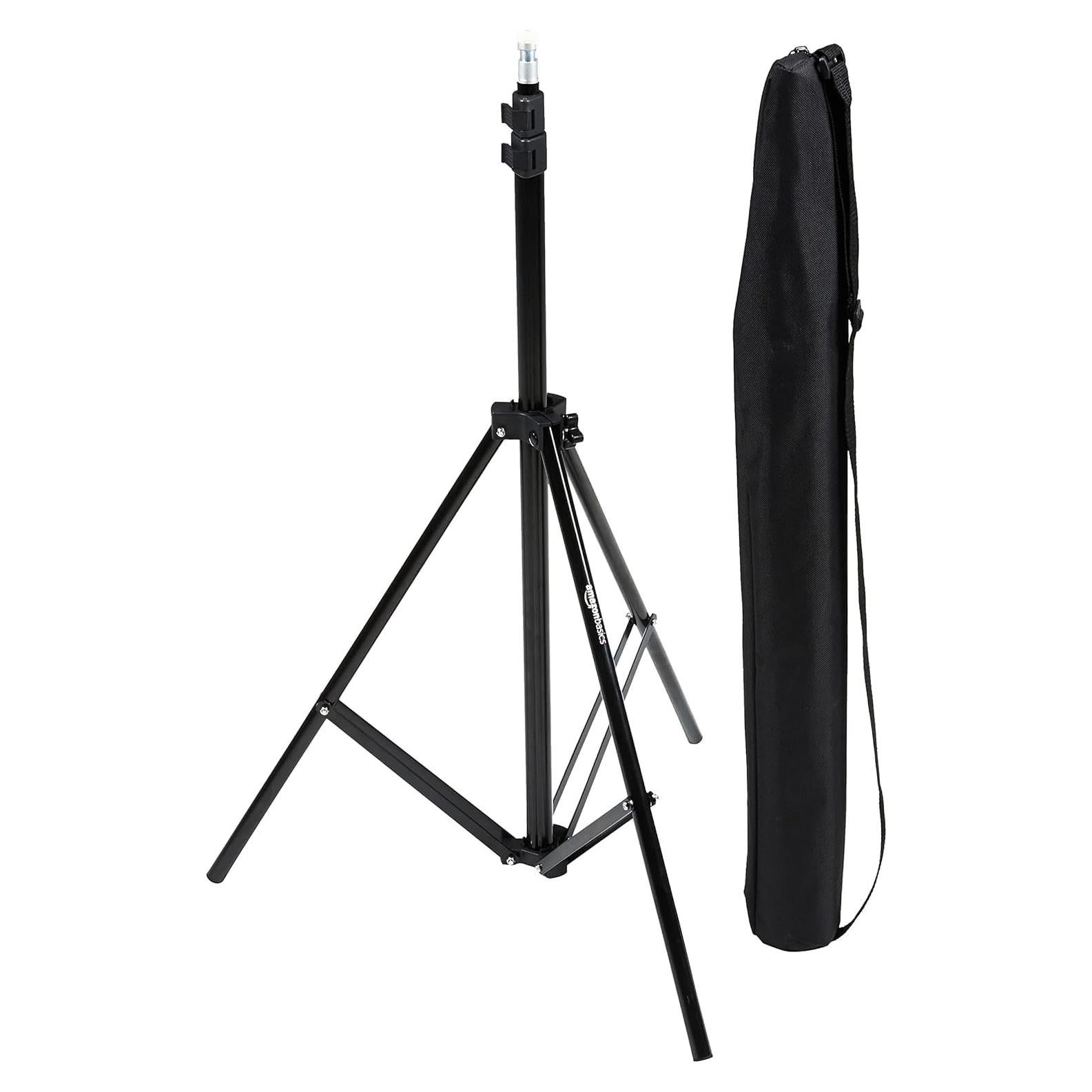 Soporte de trípode de fotografía Amazon Basics 0.85-2.03m negro