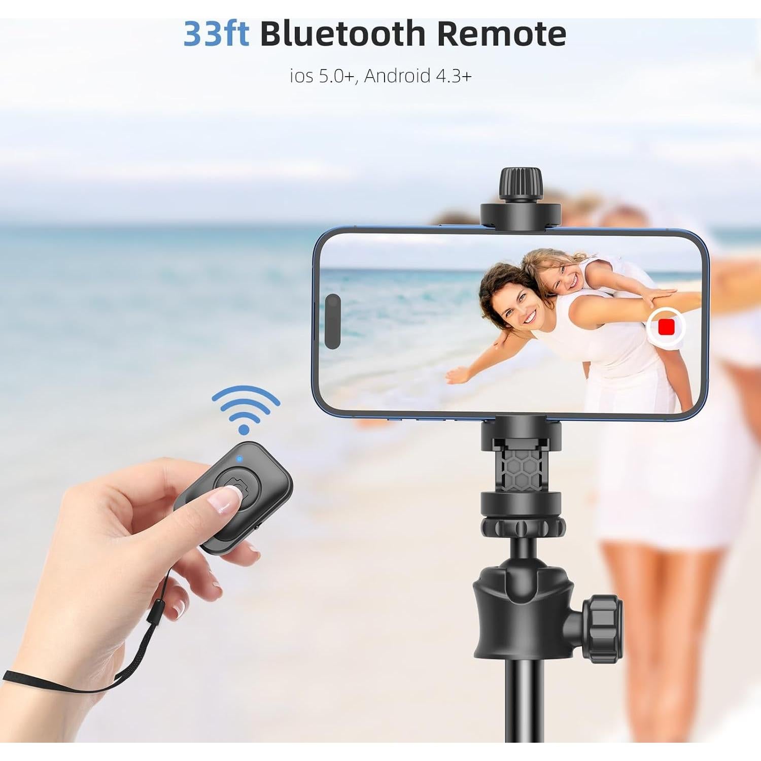 Trípode Extensible MIIASI para iPhone y Selfie Stick 162 cm