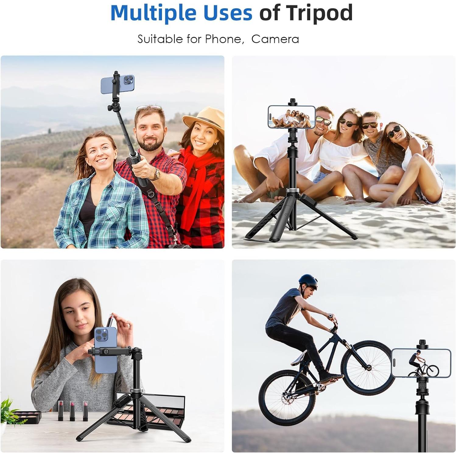 Trípode Extensible MIIASI para iPhone y Selfie Stick 162 cm