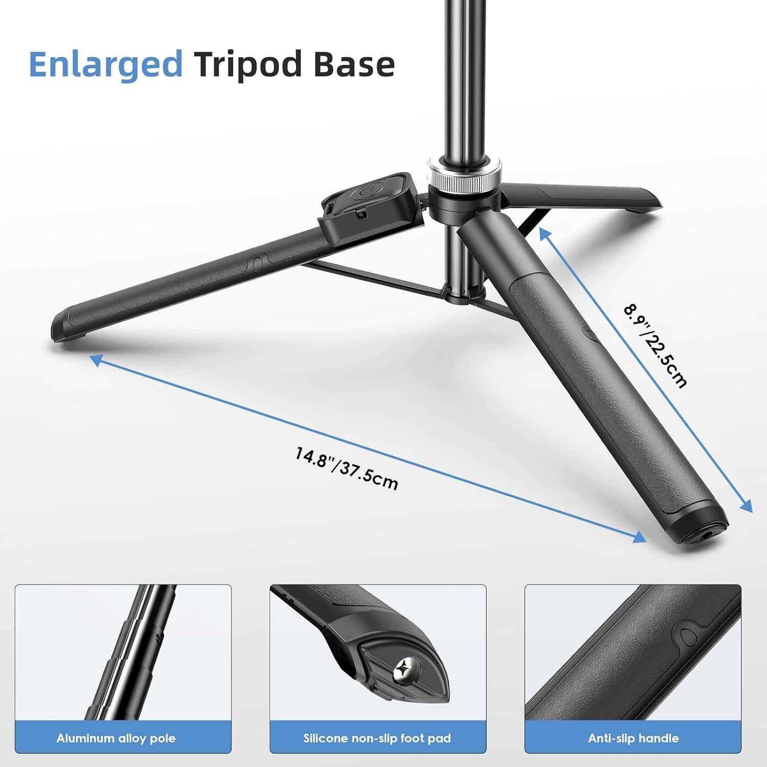 Trípode Extensible MIIASI para iPhone y Selfie Stick 162 cm
