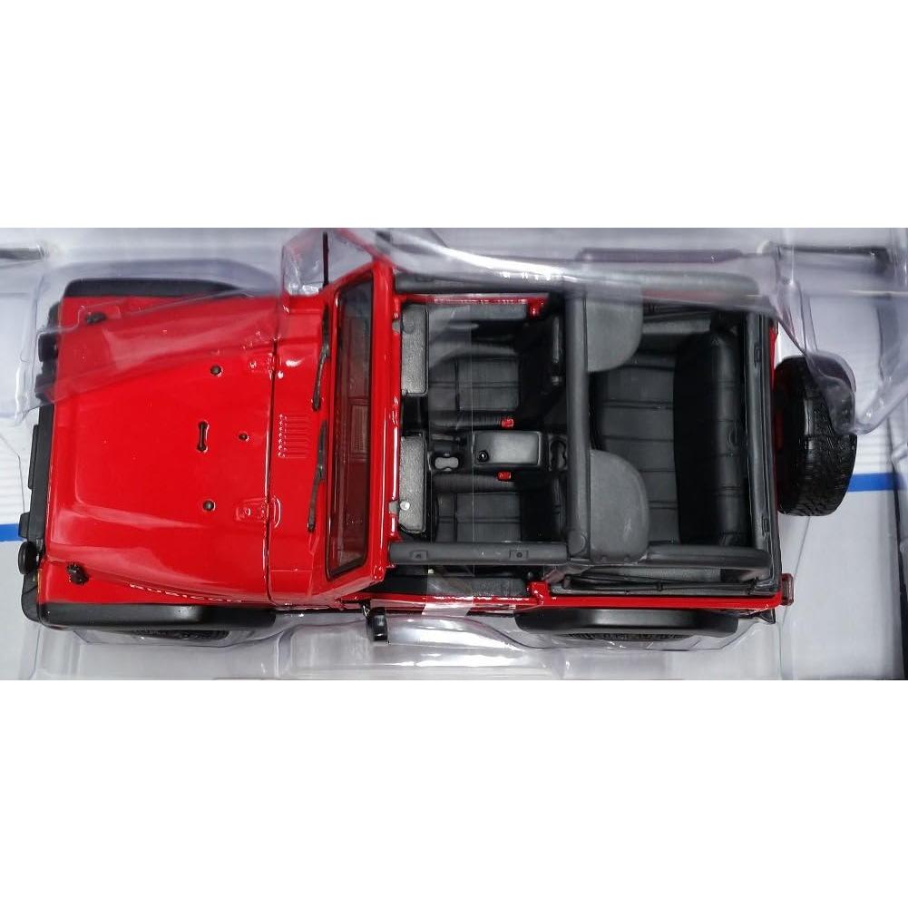 Maisto Jeep Wrangler Rubicon 1:18 Diecast Rojo Detallado