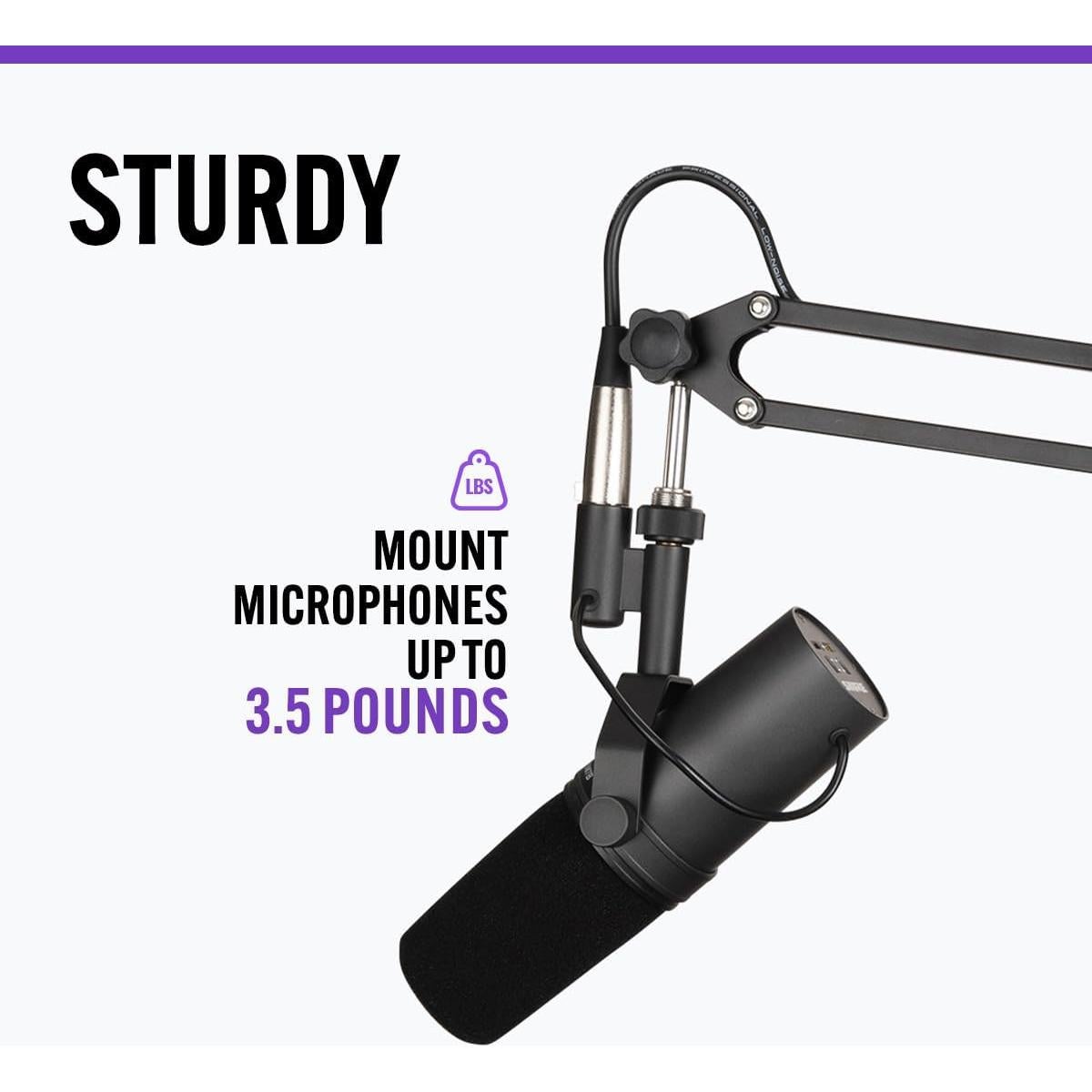 Brazo de Micrófono Articulado On-Stage MBS5000 1.6kg Negro