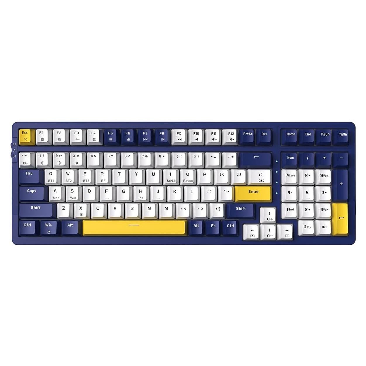 Teclado Mecánico Inalámbrico Merdia 100 Teclas Retroiluminado